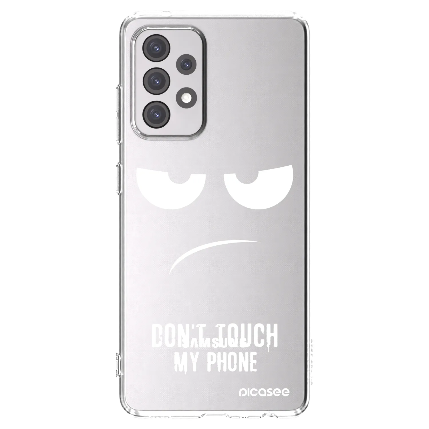 Picasee silikonska prozirna maskica za Samsung Galaxy A52s 5G A528B - Don't Touch My Phone