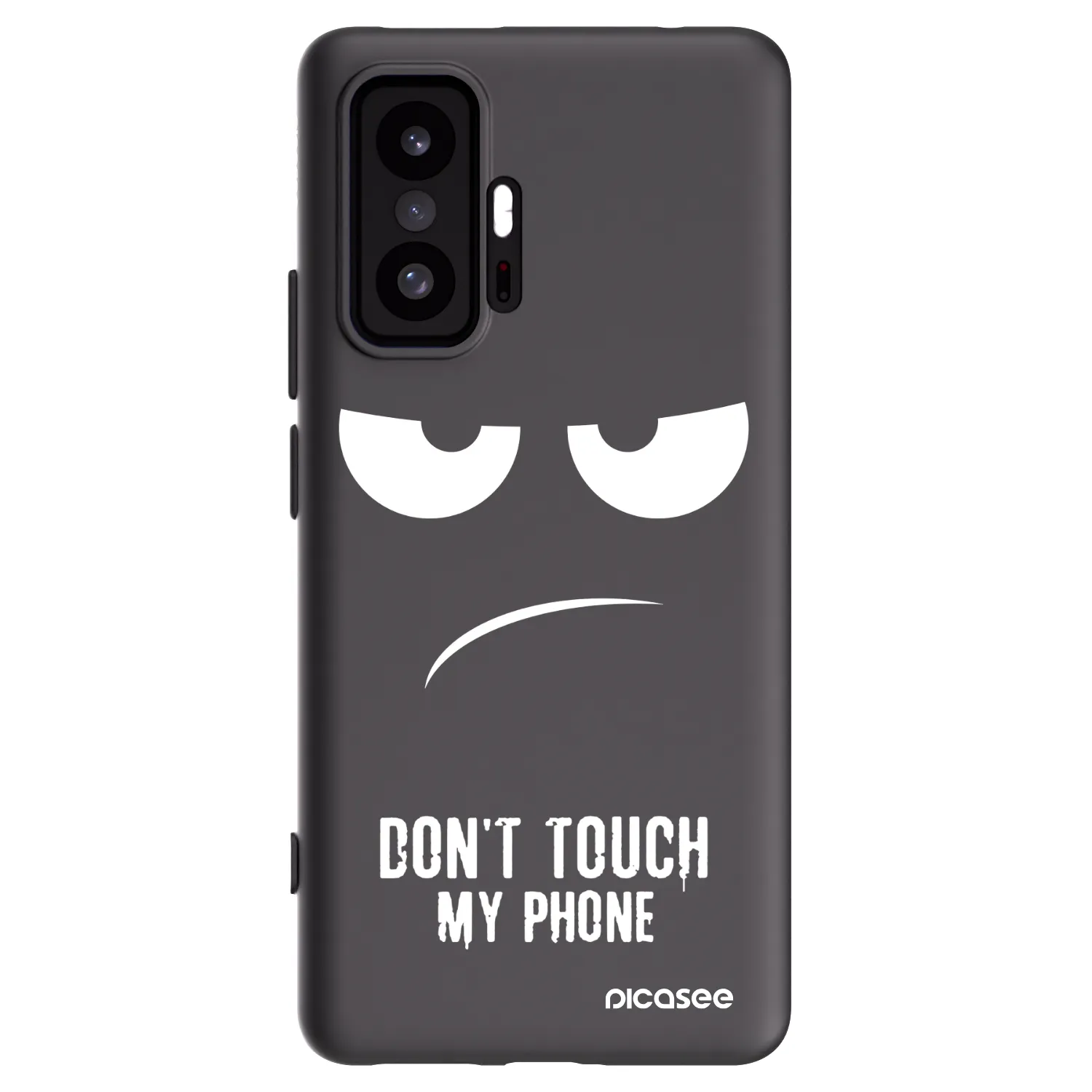 Picasee crna silikonska maskica za Xiaomi 11T Pro - Don't Touch My Phone