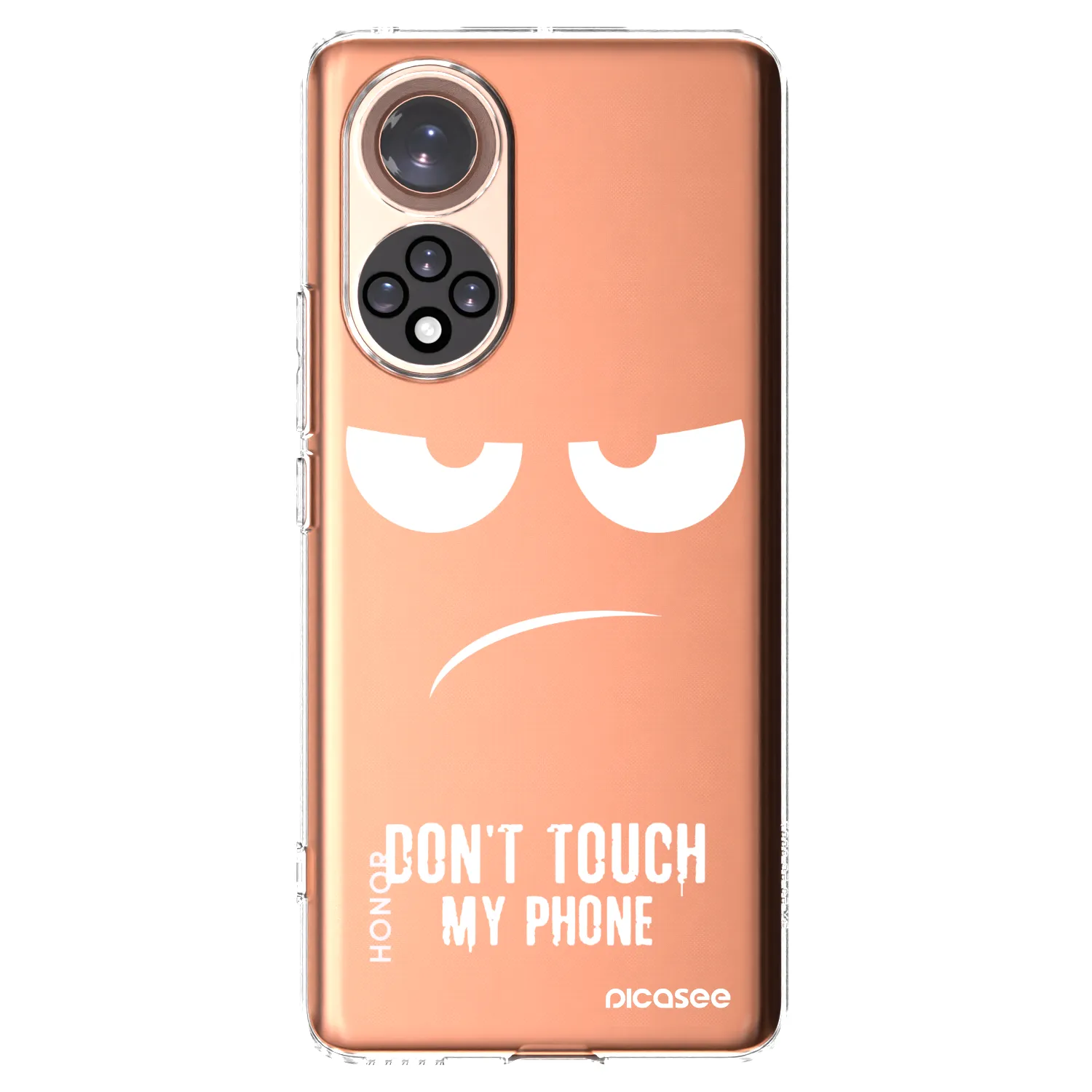 Picasee silikonska prozirna maskica za Honor 50 5G - Don't Touch My Phone