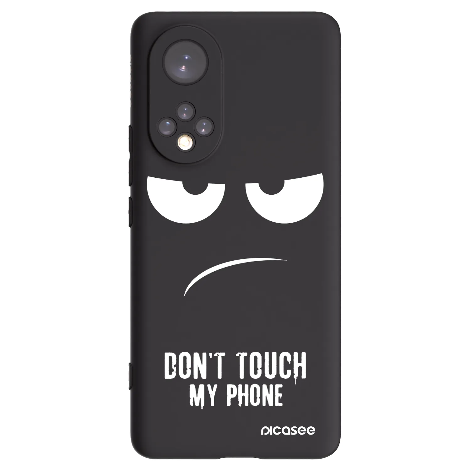 Picasee crna silikonska maskica za Huawei Nova 9 - Don't Touch My Phone