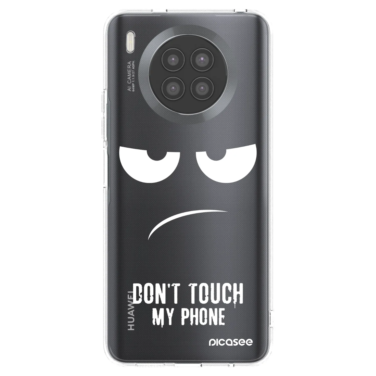 Picasee silikonska prozirna maskica za Huawei Nova 8i - Don't Touch My Phone
