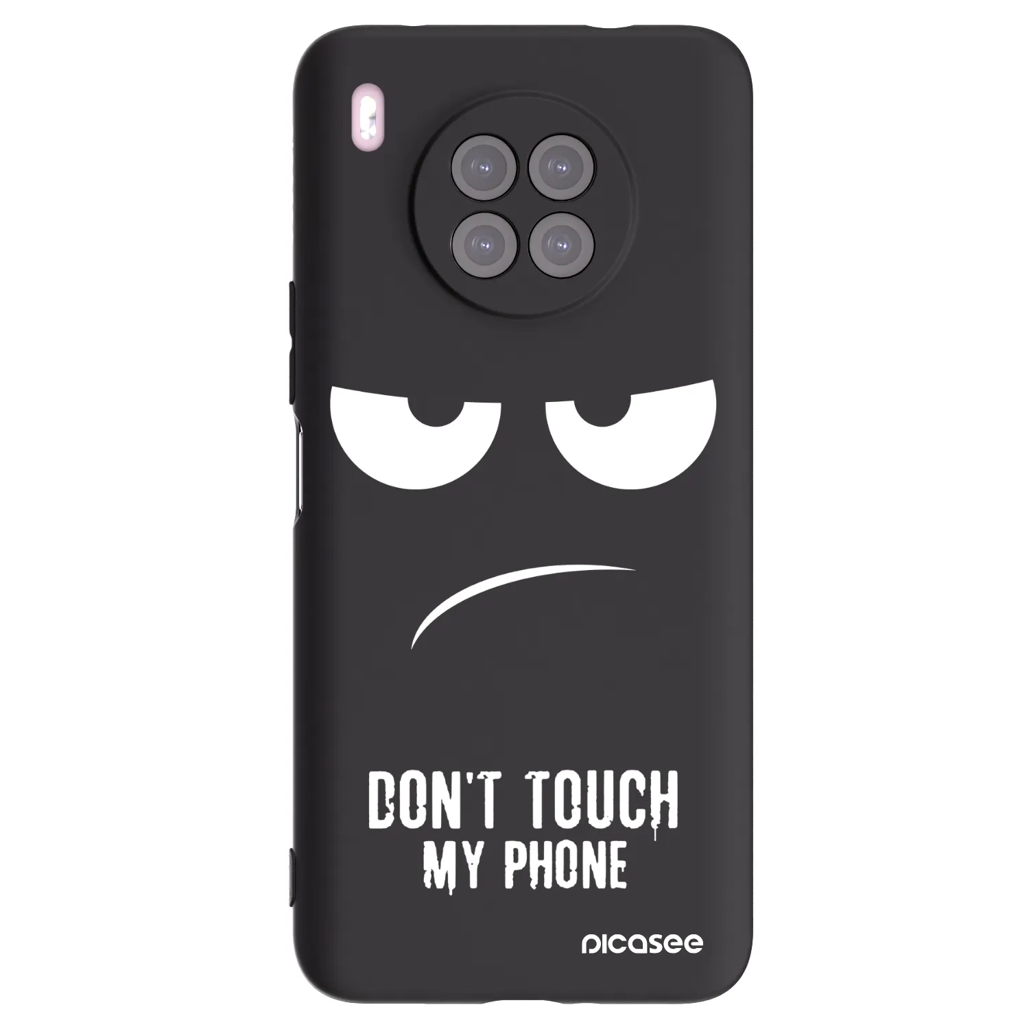 Picasee crna silikonska maskica za Huawei Nova 8i - Don't Touch My Phone