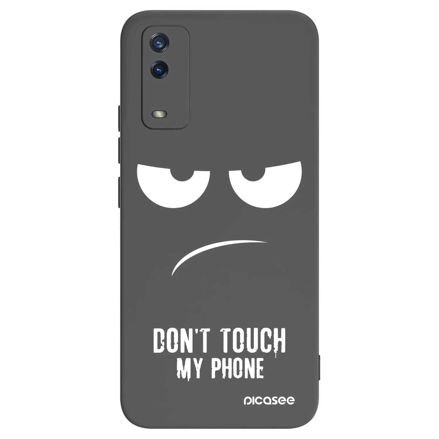 Picasee crna silikonska maskica za Vivo Y11s - Don't Touch My Phone