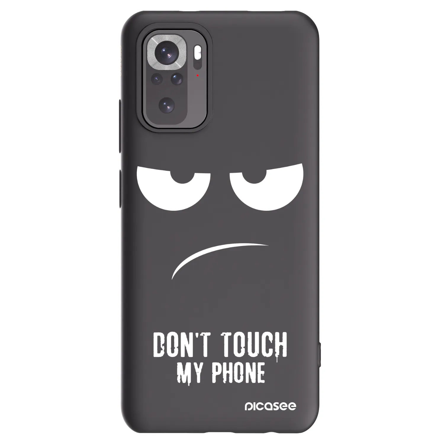 Picasee crna silikonska maskica za Xiaomi Redmi Note 11S 4G - Don't Touch My Phone