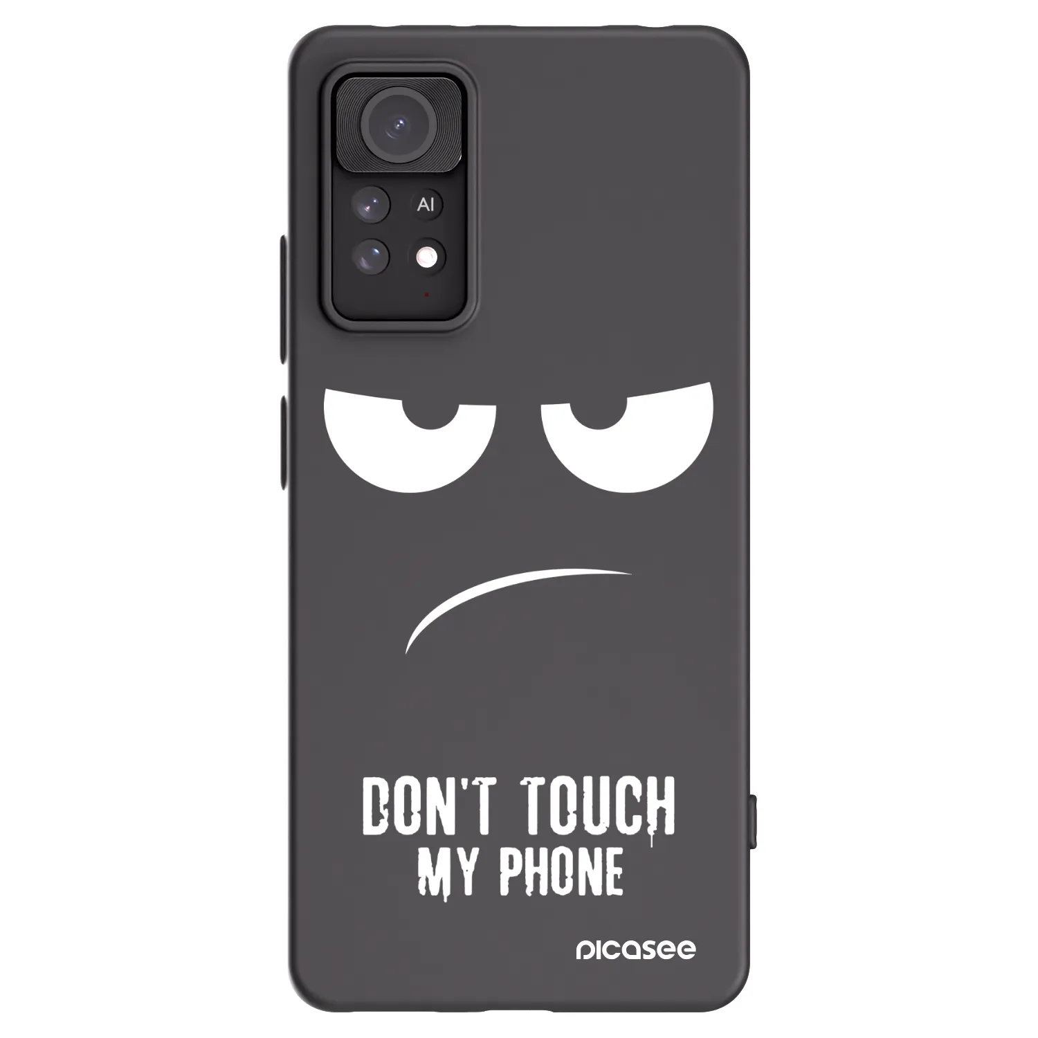 Picasee crna silikonska maskica za Xiaomi Redmi Note 11 Pro 5G - Don't Touch My Phone