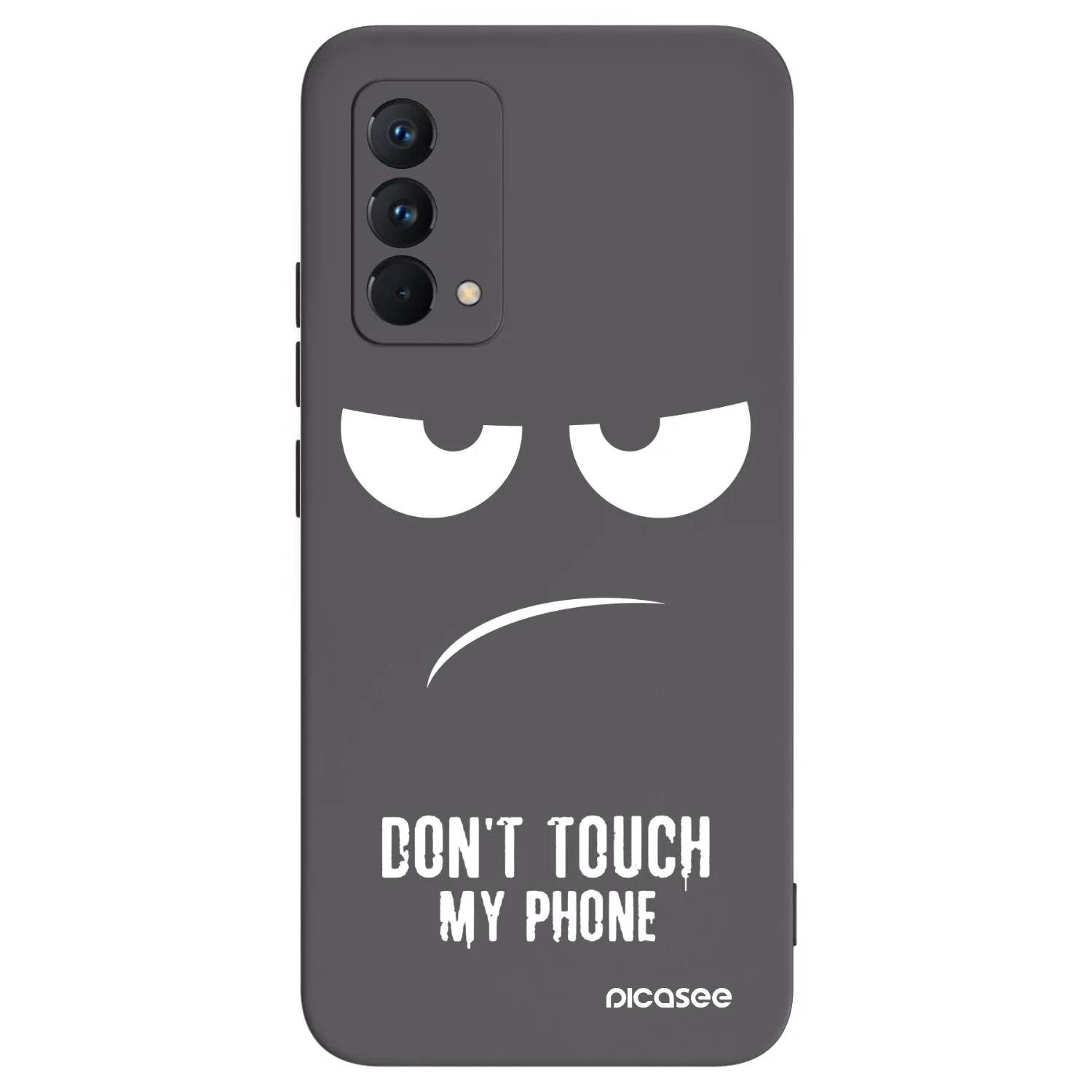 Picasee crna silikonska maskica za Realme GT Master Edition 5G - Don't Touch My Phone