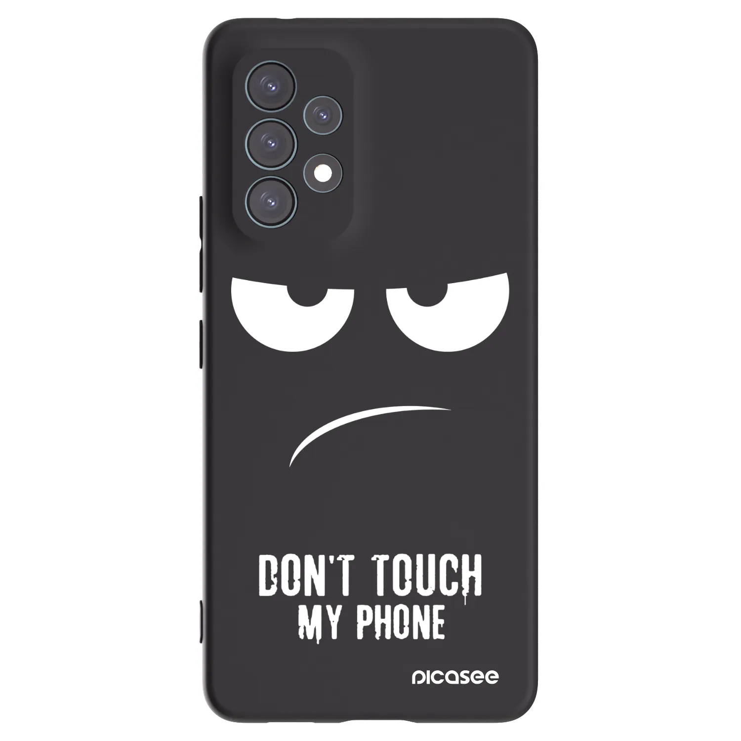 Picasee crna silikonska maskica za Samsung Galaxy A53 5G A536 - Don't Touch My Phone