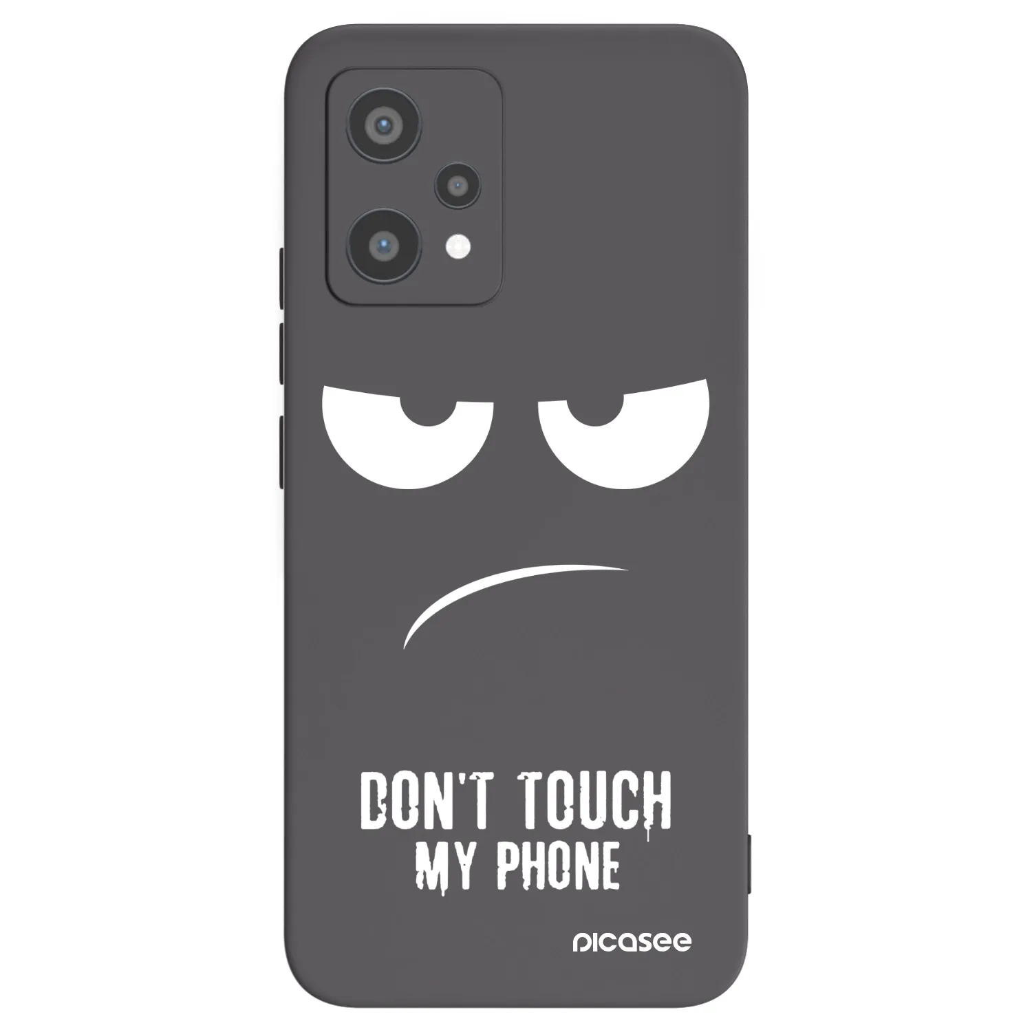 Picasee crna silikonska maskica za Realme 9 Pro 5G - Don't Touch My Phone