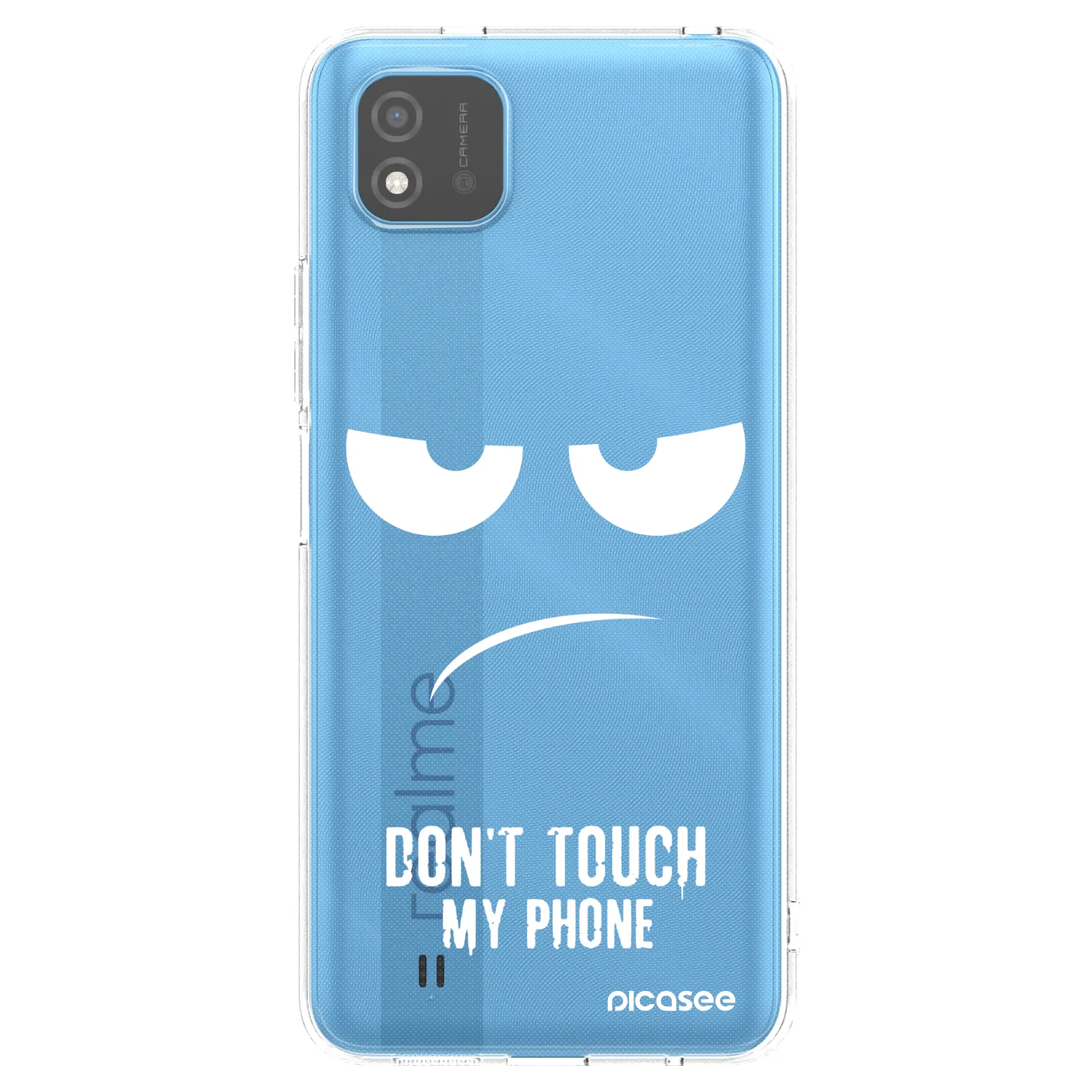 Picasee silikonska prozirna maskica za Realme C11 (2021) - Don't Touch My Phone