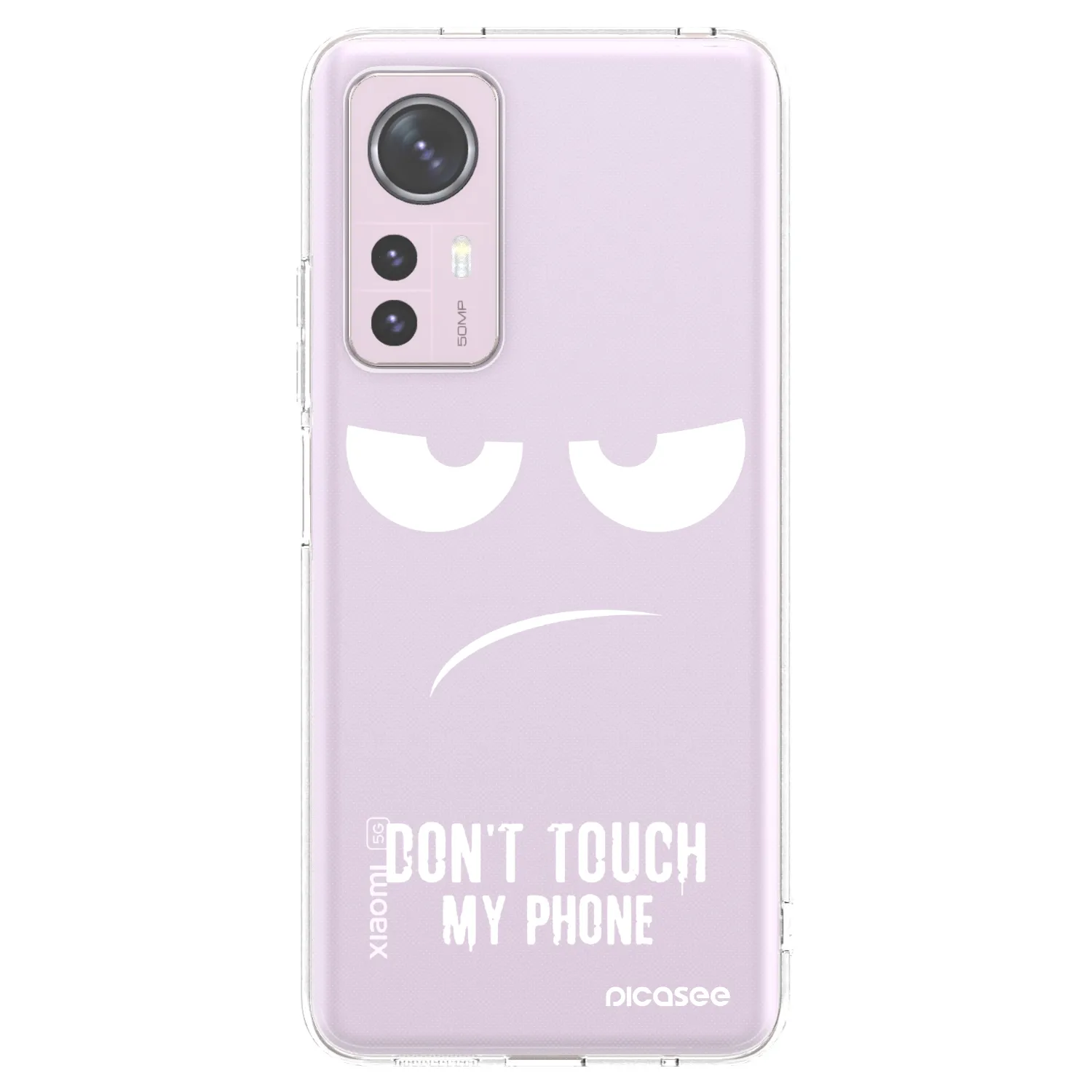 Picasee silikonska prozirna maskica za Xiaomi 12 - Don't Touch My Phone