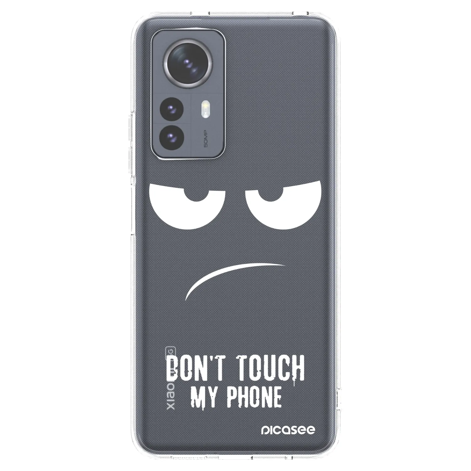 Picasee silikonska prozirna maskica za Xiaomi 12 Pro - Don't Touch My Phone