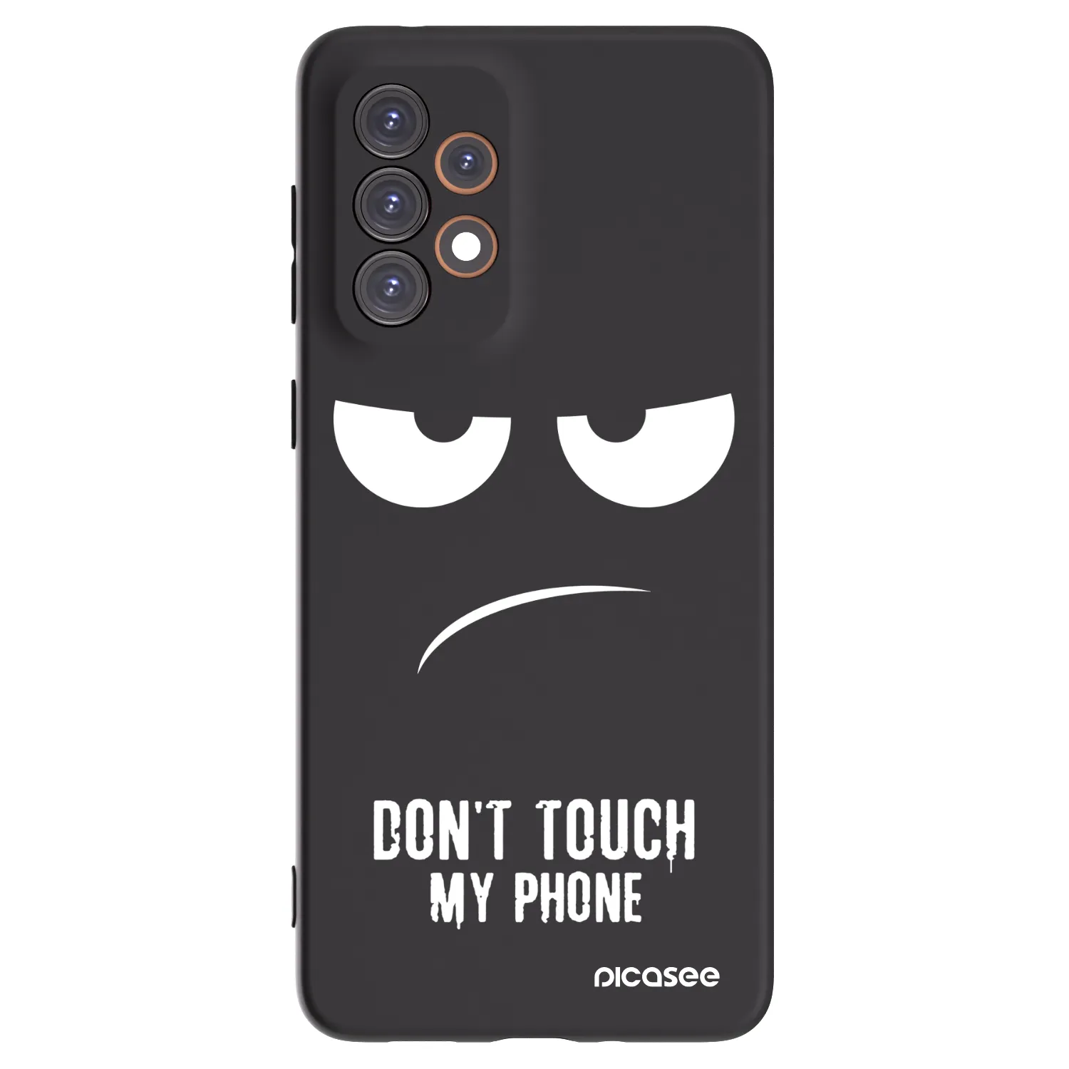 Picasee crna silikonska maskica za Samsung Galaxy A33 5G A336 - Don't Touch My Phone