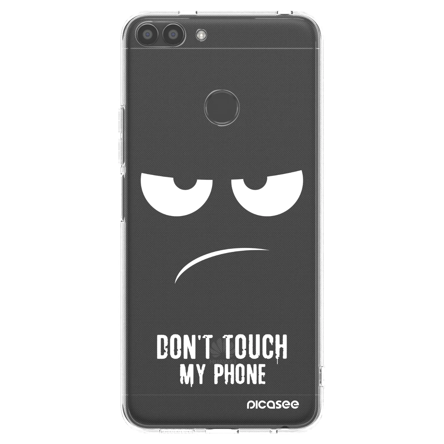 Picasee silikonska prozirna maskica za Huawei P Smart - Don't Touch My Phone