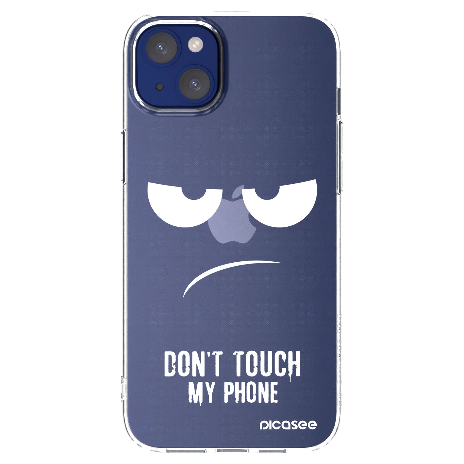 Picasee silikonska prozirna maskica za Apple iPhone 14 Plus - Don't Touch My Phone