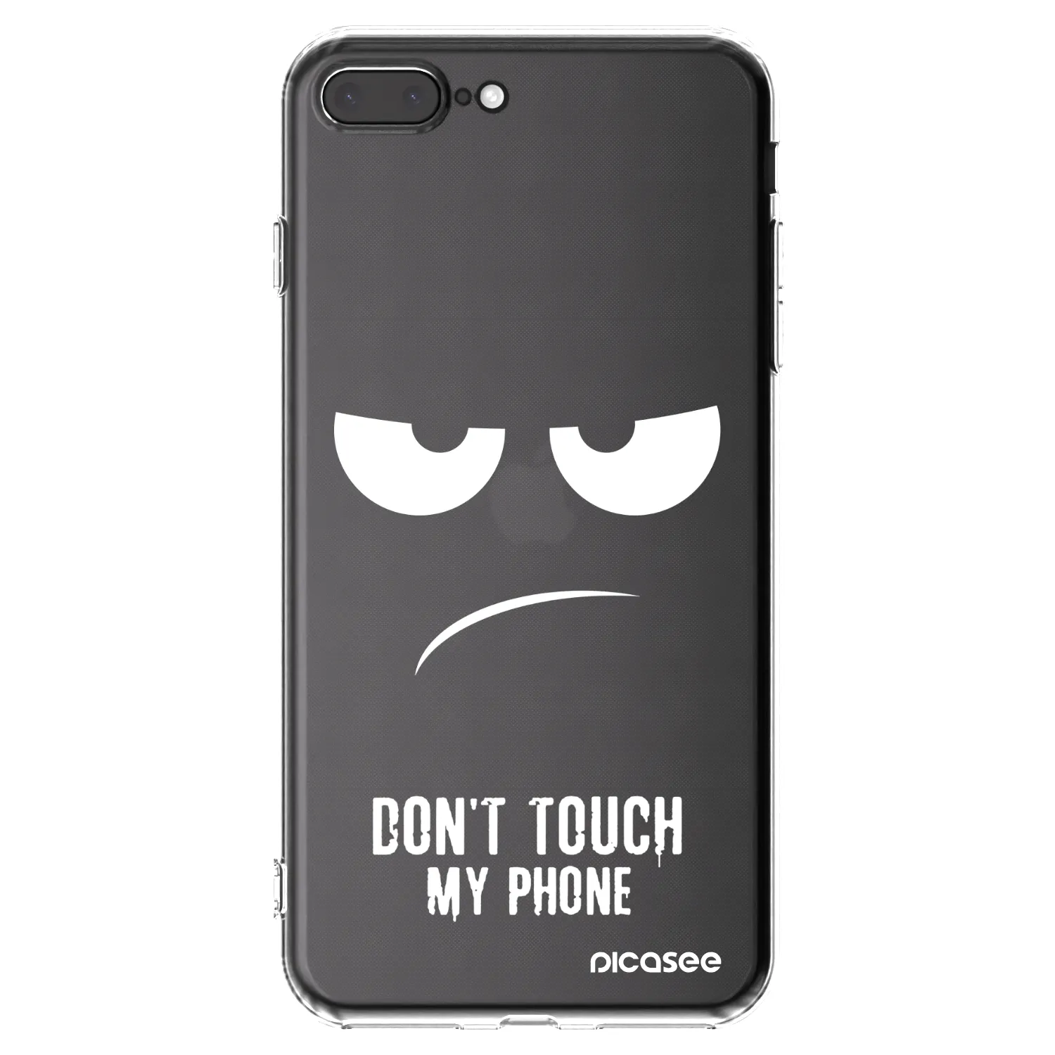 Picasee silikonska prozirna maskica za Apple iPhone 8 Plus - Don't Touch My Phone