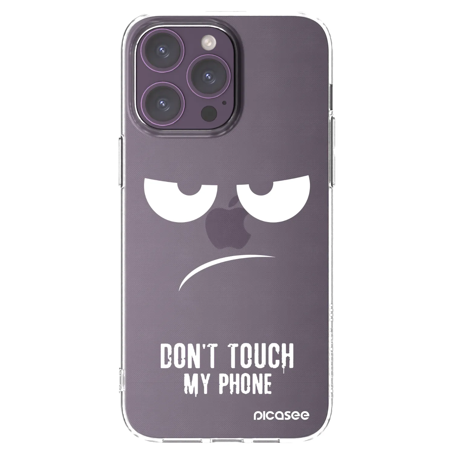 Picasee silikonska prozirna maskica za Apple iPhone 14 Pro Max - Don't Touch My Phone