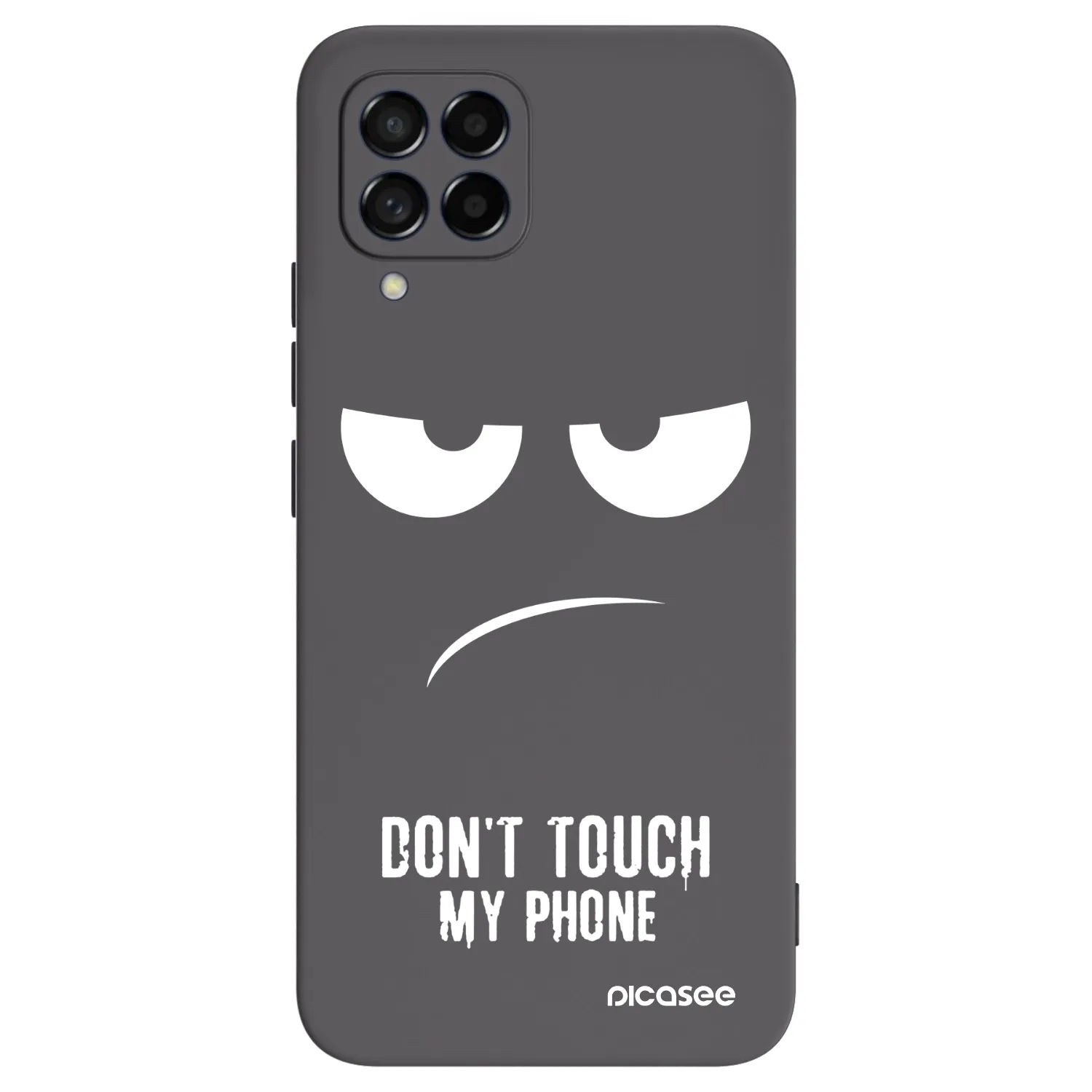 Picasee crna silikonska maskica za Samsung Galaxy M53 5G - Don't Touch My Phone