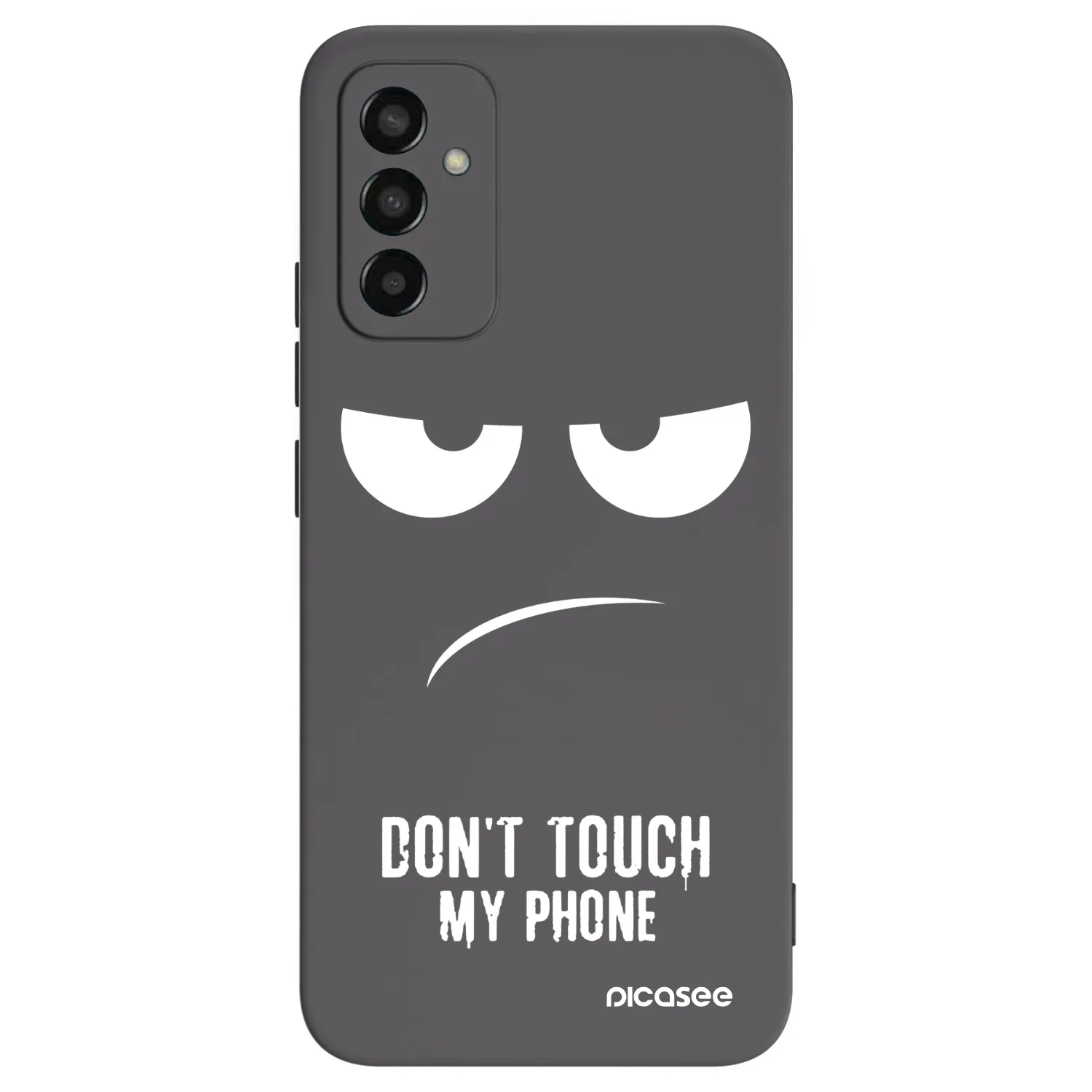 Picasee crna silikonska maskica za Samsung Galaxy M13 M135F - Don't Touch My Phone