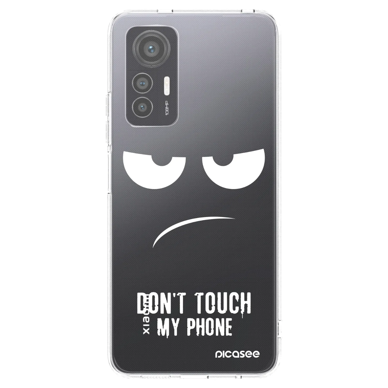 Picasee silikonska prozirna maskica za Xiaomi 12 Lite - Don't Touch My Phone