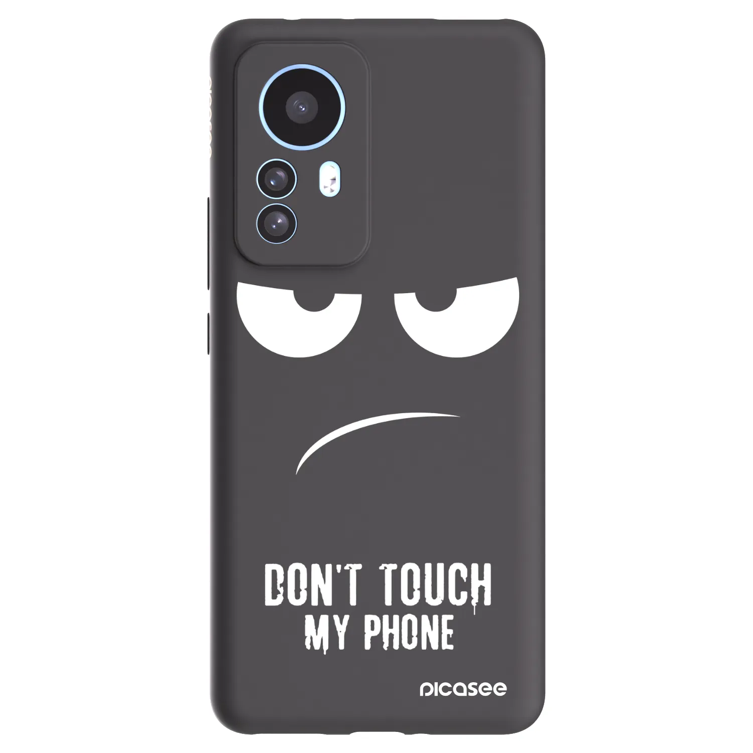 Picasee crna silikonska maskica za Xiaomi 12T Pro - Don't Touch My Phone