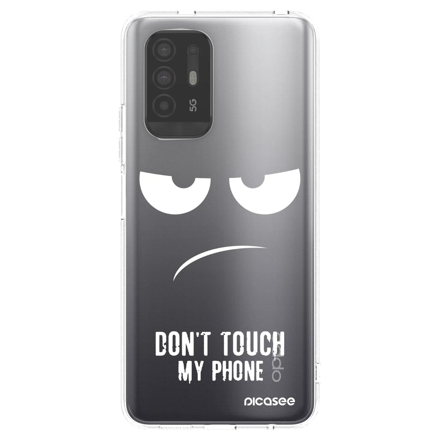 Picasee silikonska prozirna maskica za OPPO A94 5G - Don't Touch My Phone