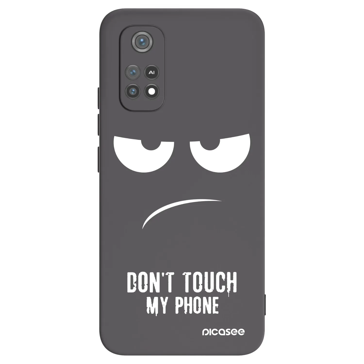 Picasee crna silikonska maskica za Xiaomi Poco M4 Pro - Don't Touch My Phone