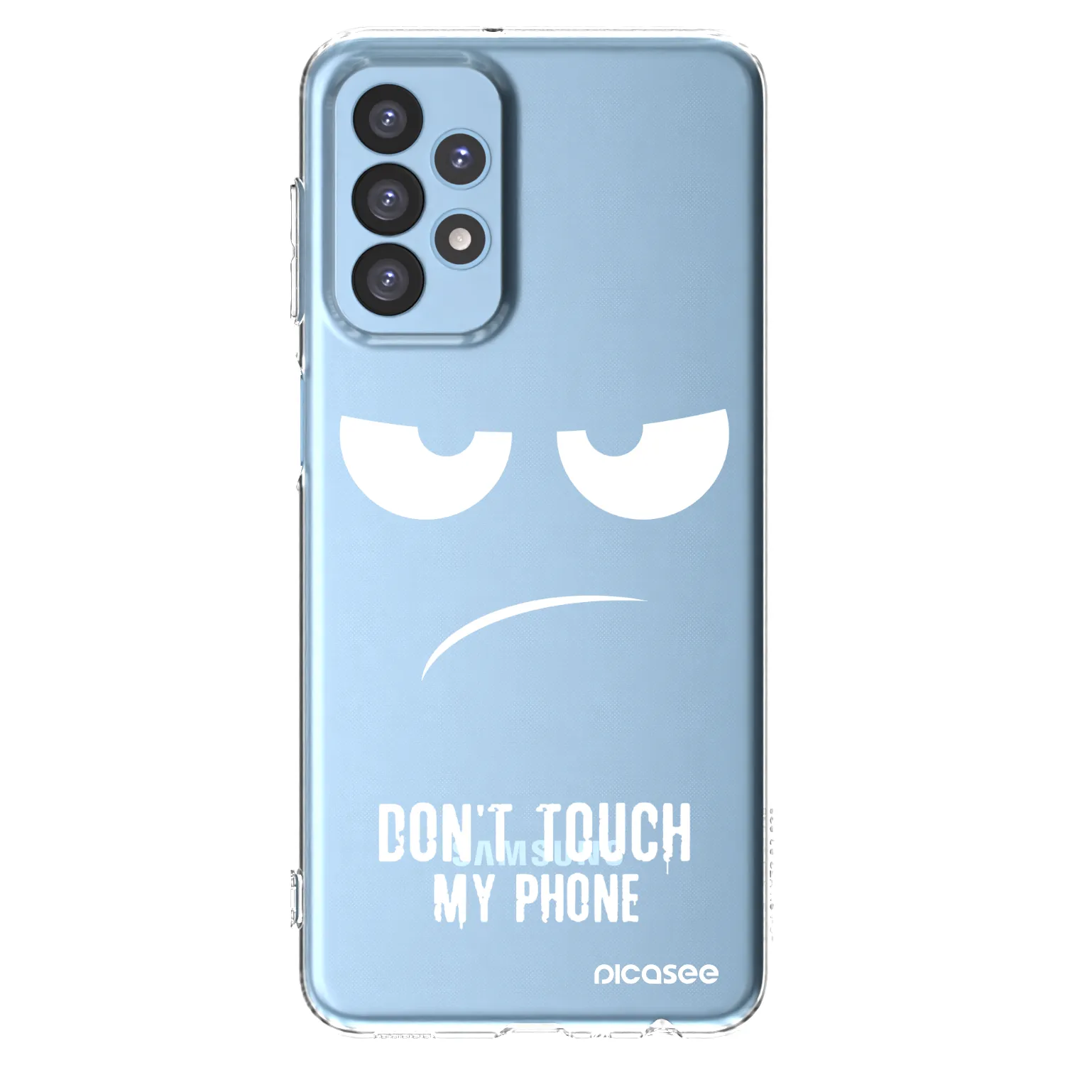 Picasee silikonska prozirna maskica za Samsung Galaxy A23 A235F 4G - Don't Touch My Phone