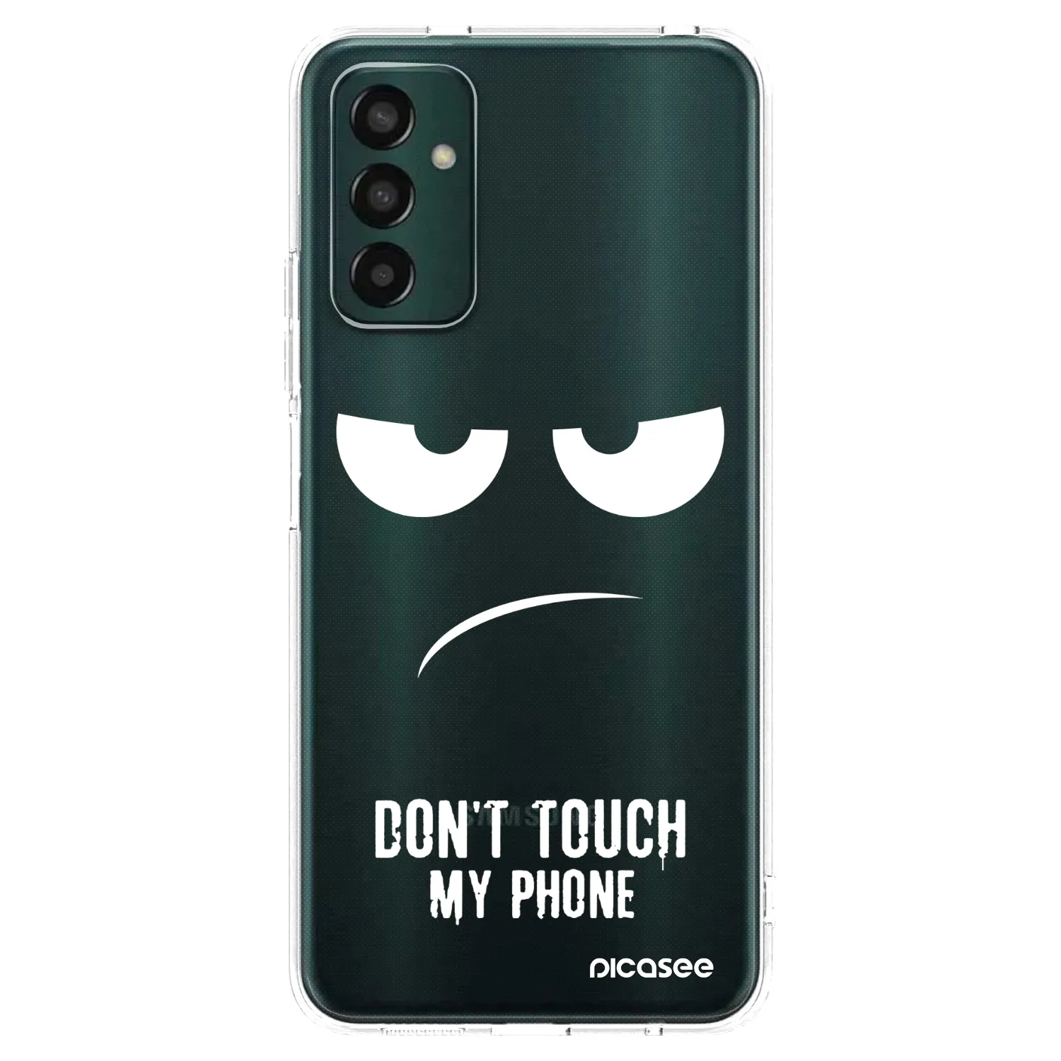 Picasee silikonska prozirna maskica za Samsung Galaxy M23 5G - Don't Touch My Phone