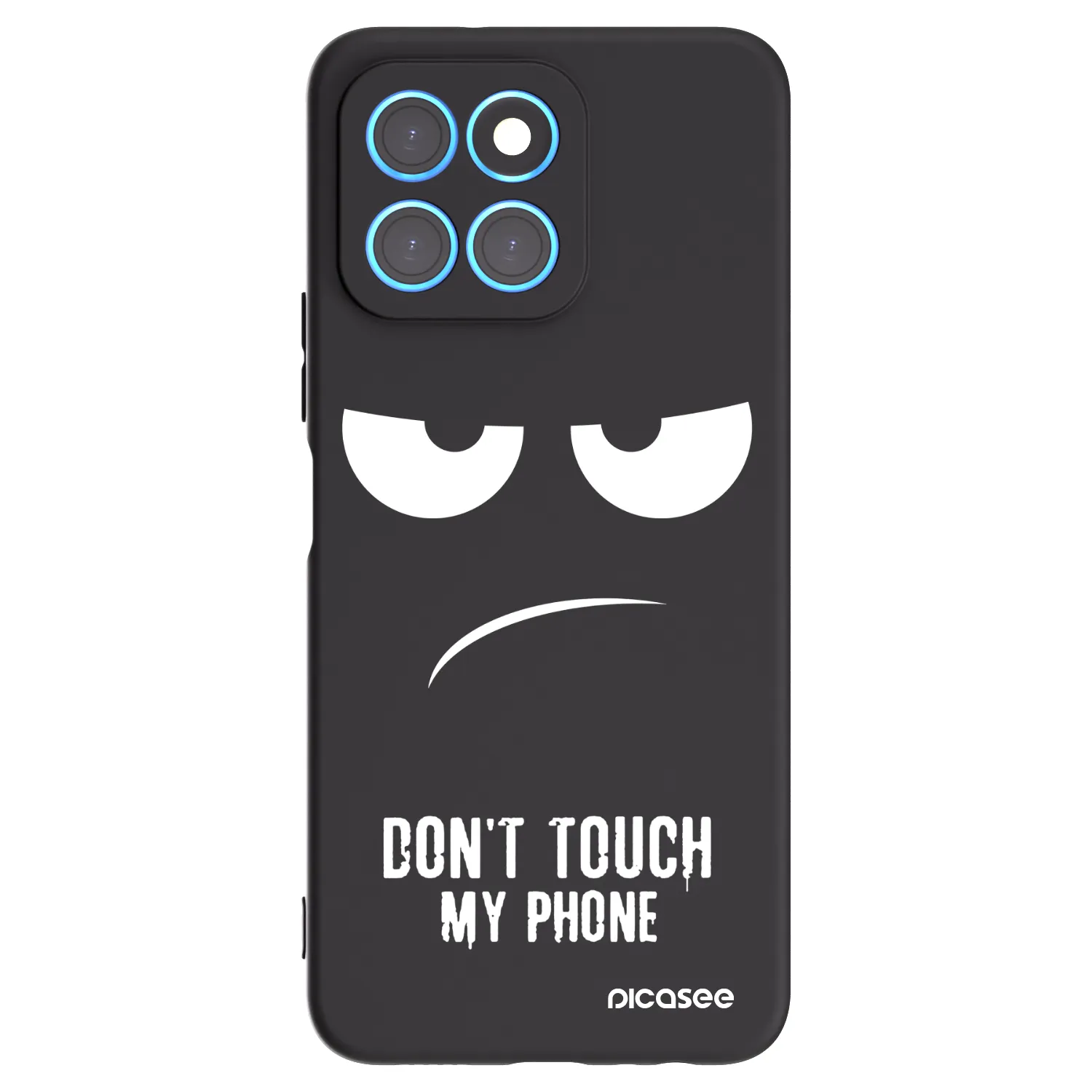 Picasee crna silikonska maskica za Honor X6 - Don't Touch My Phone