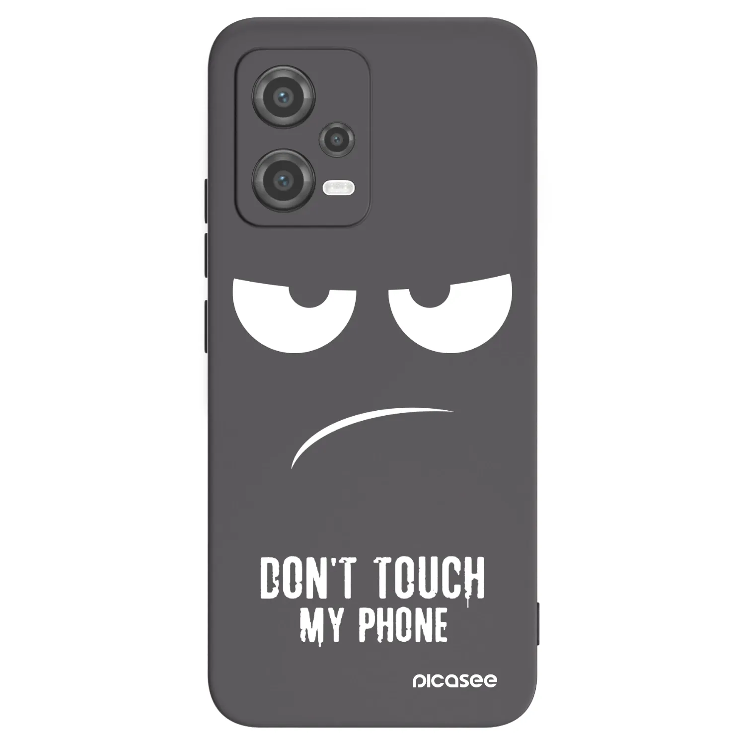 Picasee crna silikonska maskica za Xiaomi Poco X5 - Don't Touch My Phone