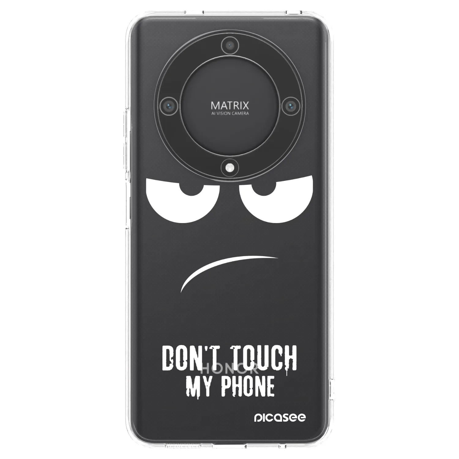 Picasee silikonska prozirna maskica za Honor Magic5 Lite 5G - Don't Touch My Phone