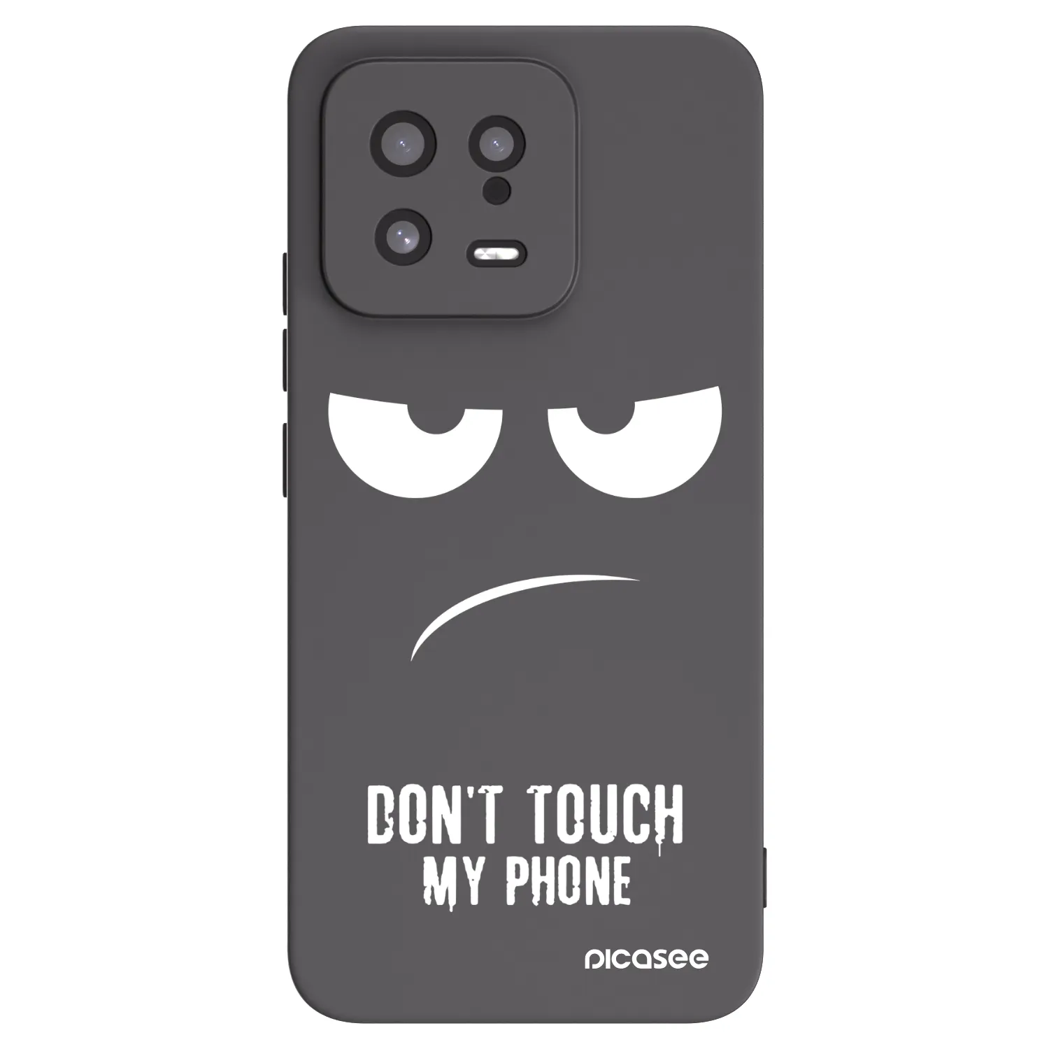 Picasee crna silikonska maskica za Xiaomi 13 - Don't Touch My Phone