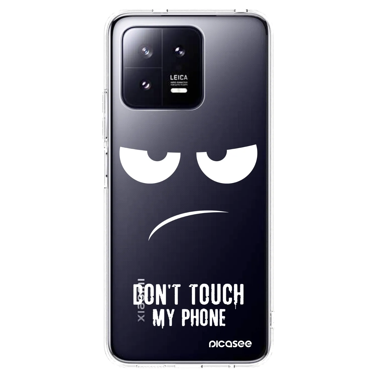 Picasee silikonska prozirna maskica za Xiaomi 13 Pro - Don't Touch My Phone