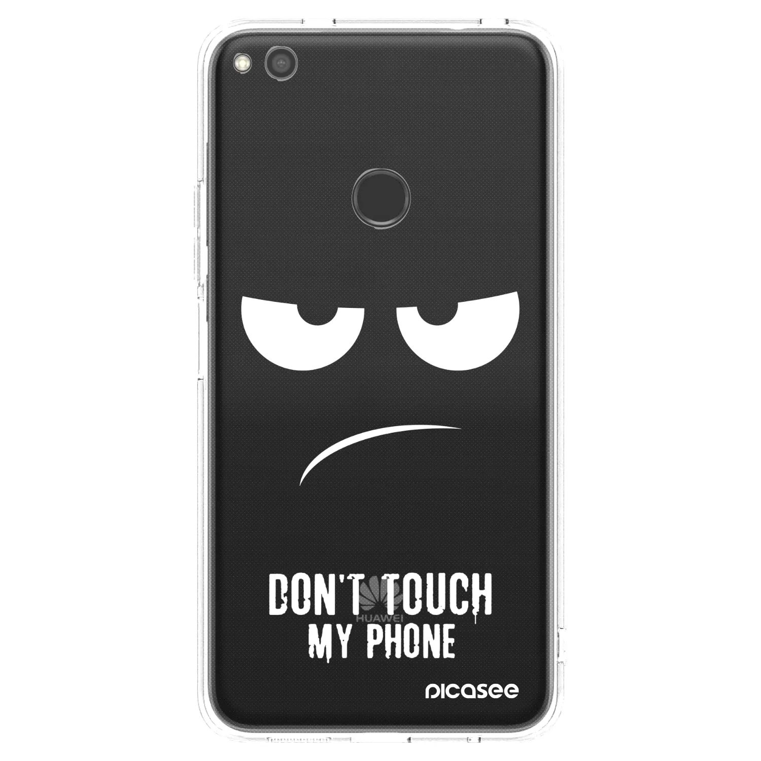 Picasee silikonska prozirna maskica za Huawei P9 Lite 2017 - Don't Touch My Phone