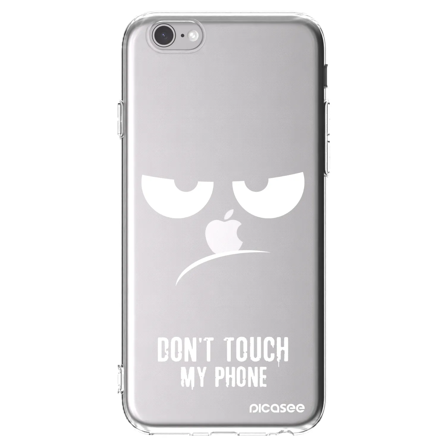 Picasee silikonska prozirna maskica za Apple iPhone 6/6S - Don't Touch My Phone