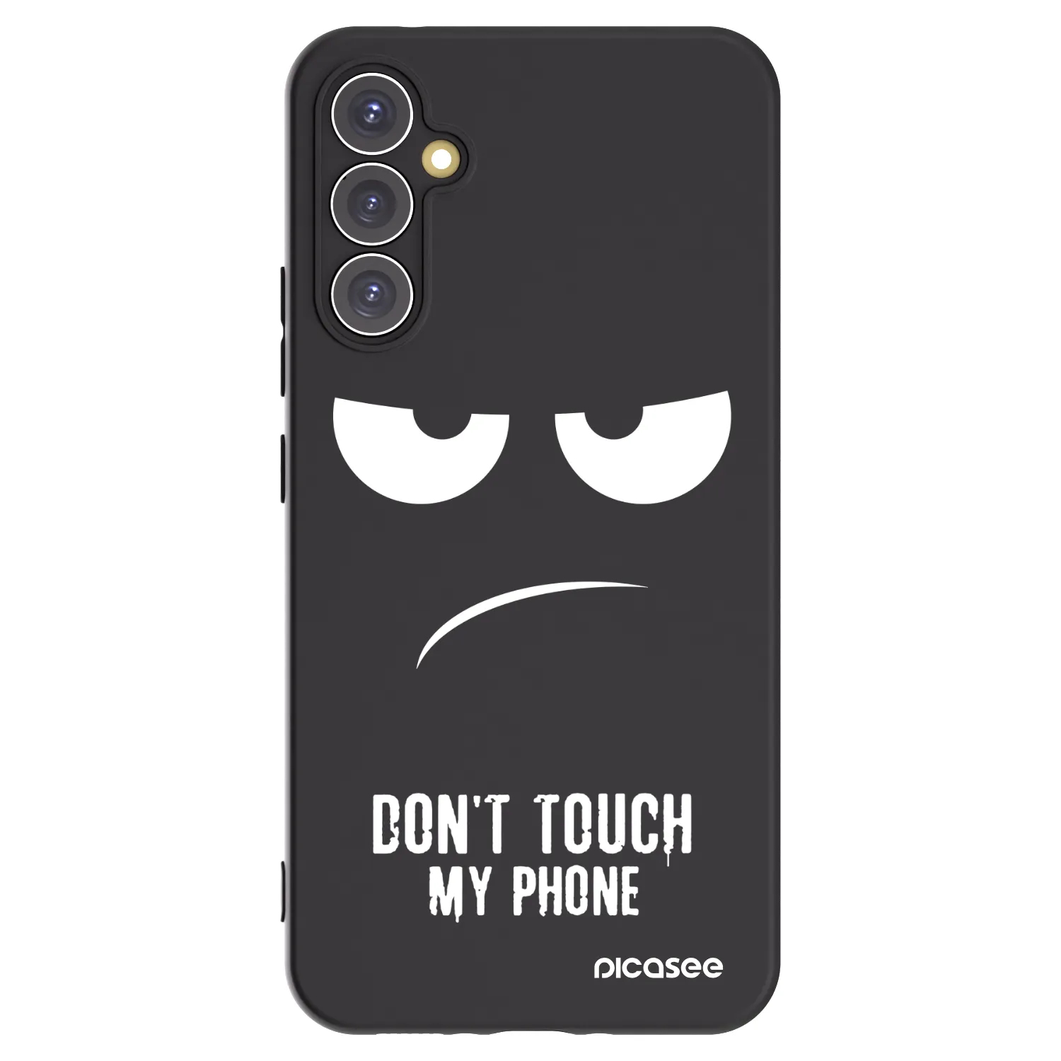 Picasee crna silikonska maskica za Samsung Galaxy A34 5G A346B - Don't Touch My Phone