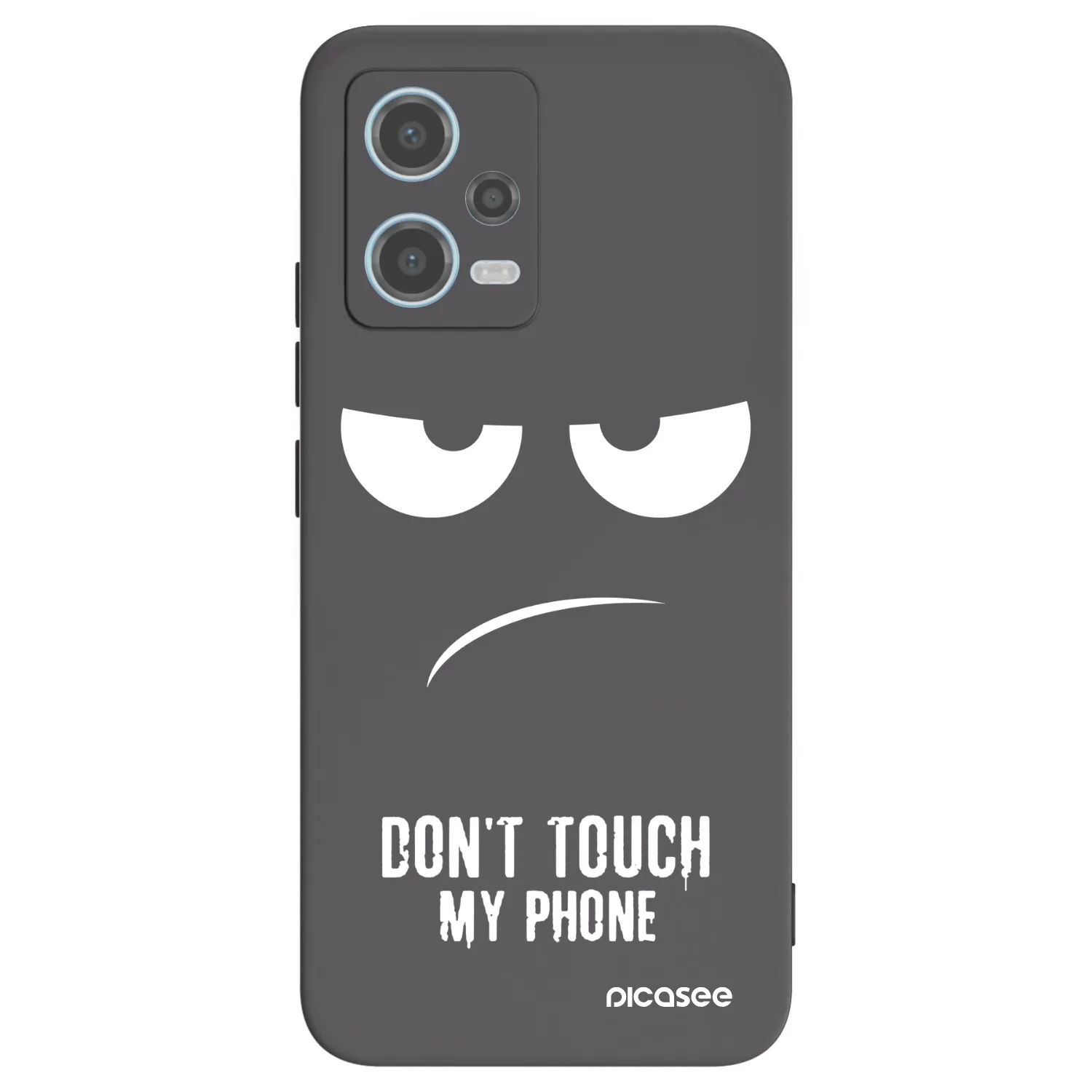 Picasee crna silikonska maskica za Xiaomi Redmi Note 12 5G - Don't Touch My Phone