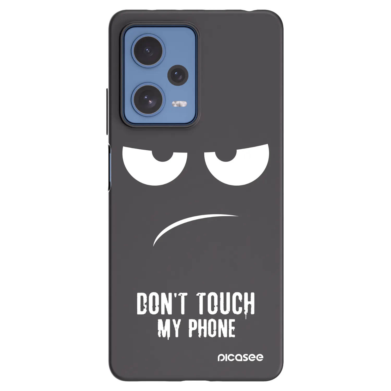 Picasee crna silikonska maskica za Xiaomi Redmi Note 12 Pro 5G - Don't Touch My Phone
