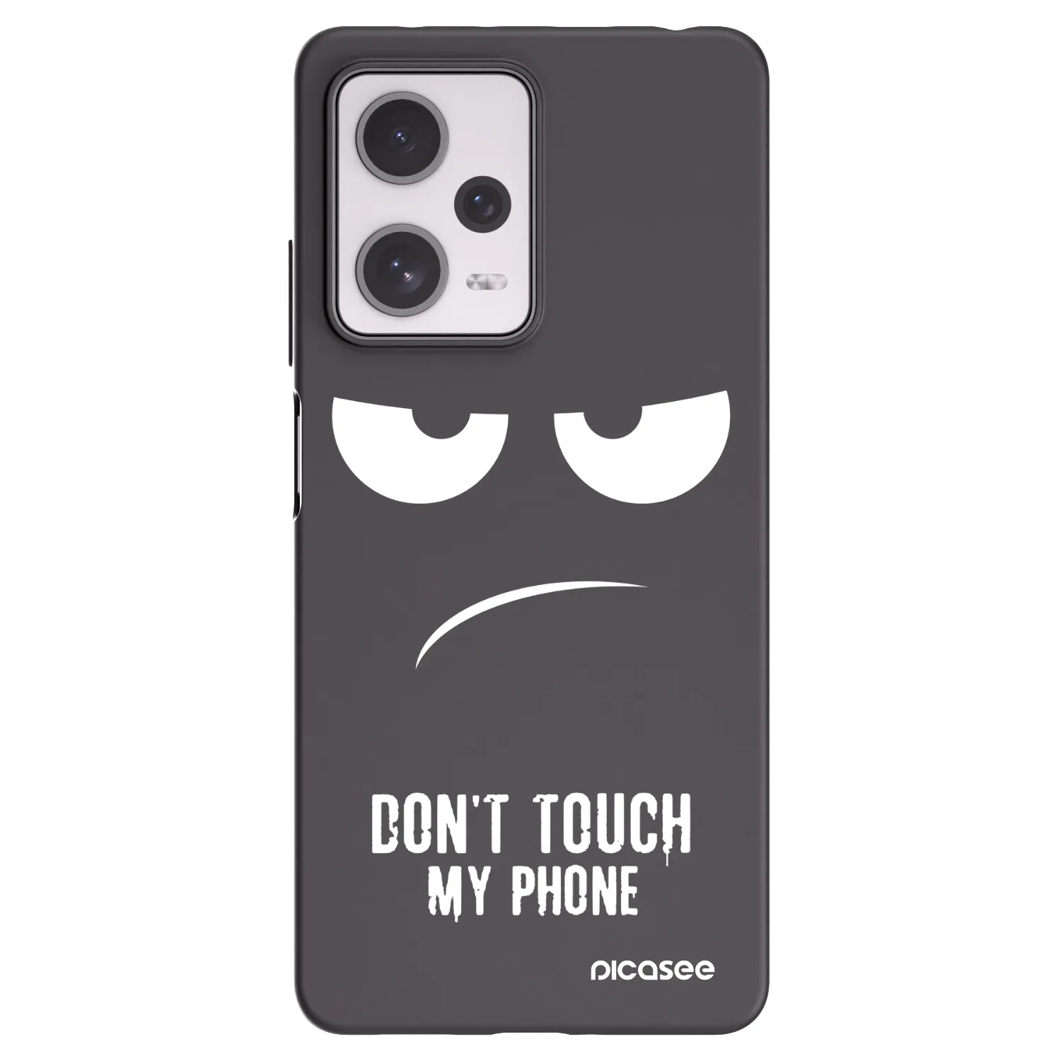 Picasee crna silikonska maskica za Xiaomi Redmi Note 12 Pro+ 5G - Don't Touch My Phone