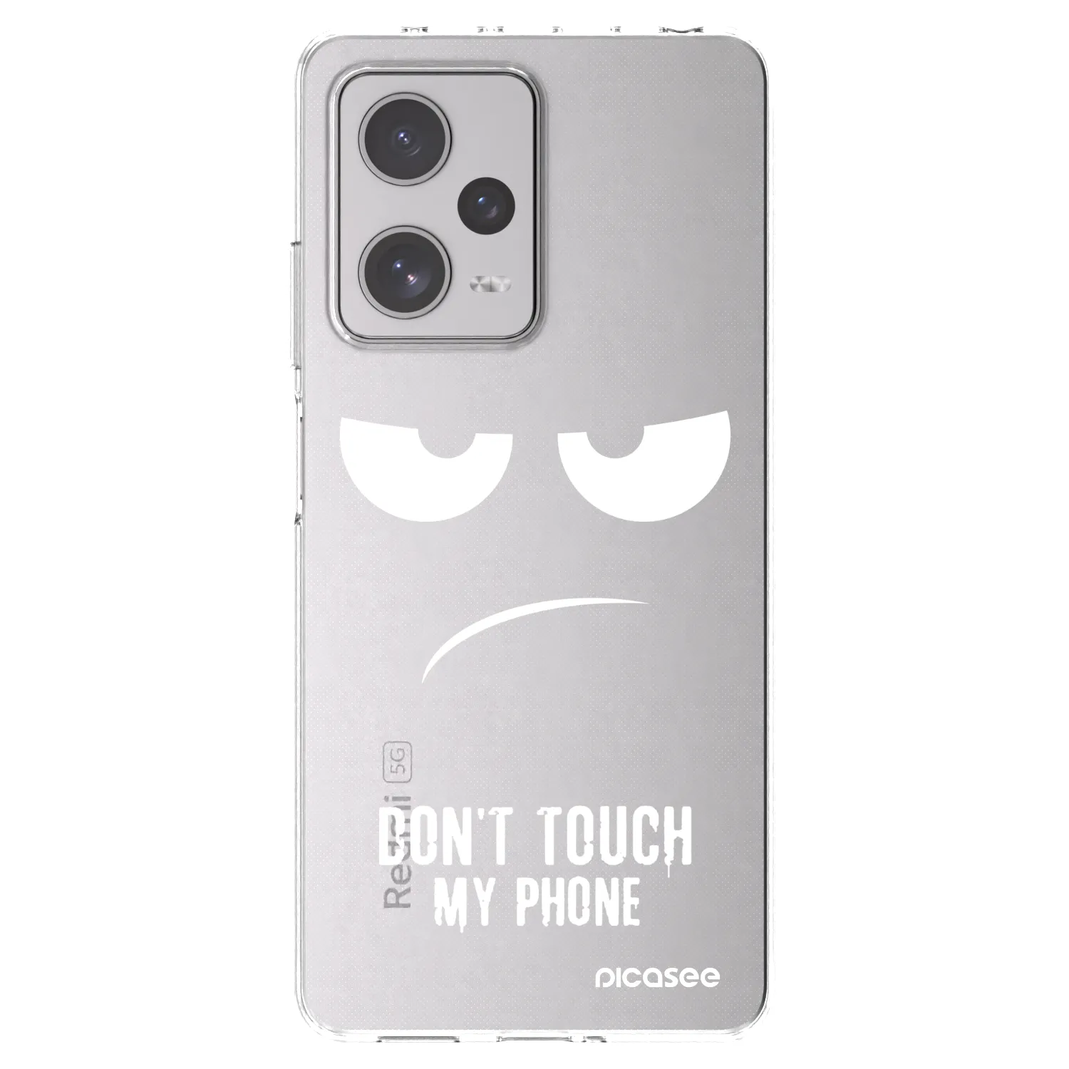 Picasee silikonska prozirna maskica za Xiaomi Redmi Note 12 Pro+ 5G - Don't Touch My Phone