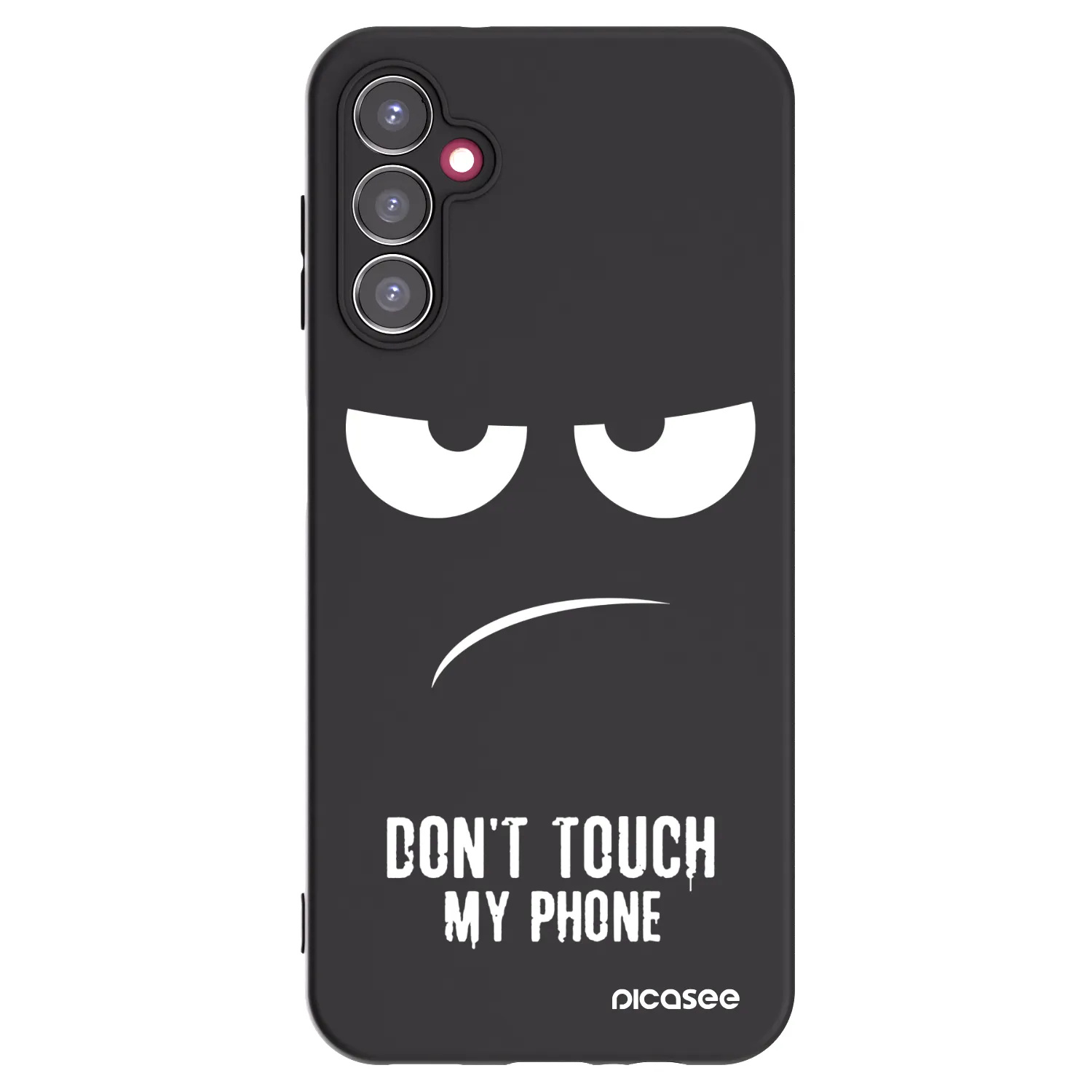 Picasee crna silikonska maskica za Samsung Galaxy A14 5G A146P - Don't Touch My Phone
