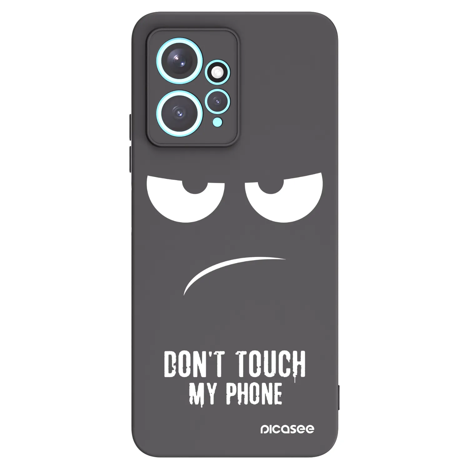 Picasee crna silikonska maskica za Xiaomi Redmi Note 12 4G - Don't Touch My Phone