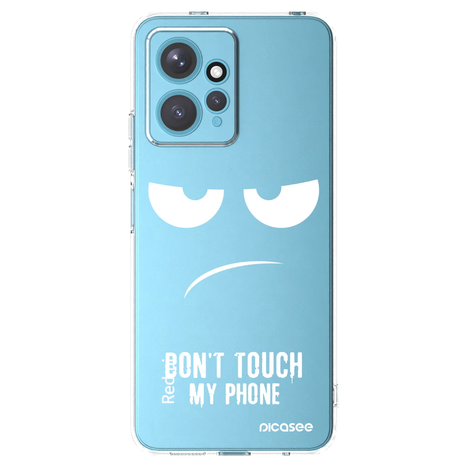 Picasee silikonska prozirna maskica za Xiaomi Redmi Note 12 4G - Don't Touch My Phone