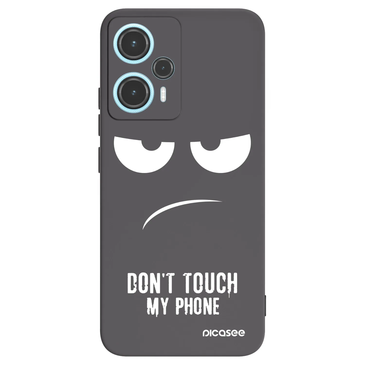 Picasee crna silikonska maskica za Xiaomi Poco F5 - Don't Touch My Phone