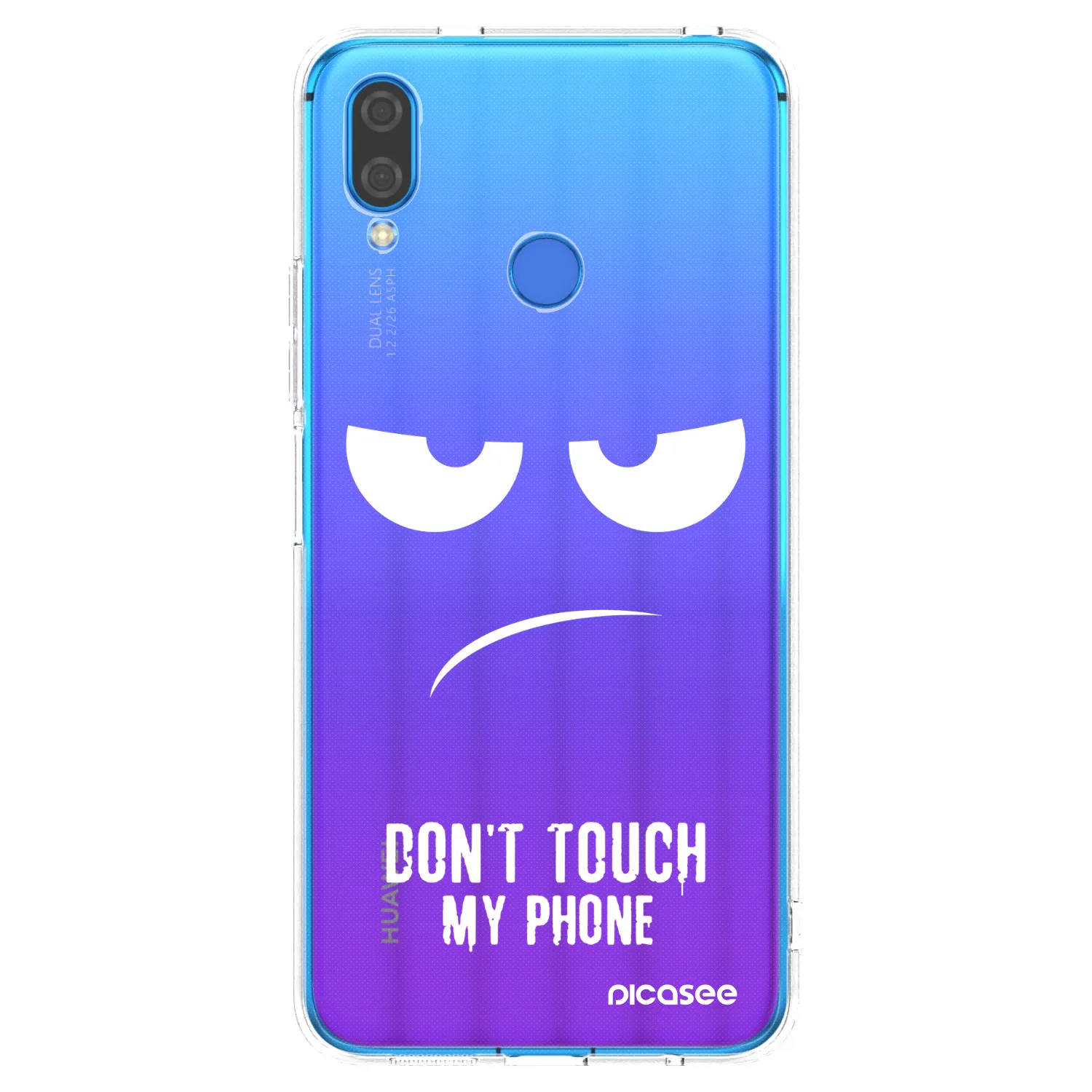 Picasee silikonska prozirna maskica za Huawei Nova 3 - Don't Touch My Phone