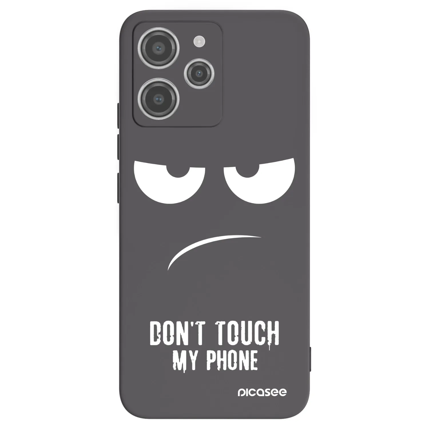 Picasee crna silikonska maskica za Xiaomi Redmi 12 4G - Don't Touch My Phone