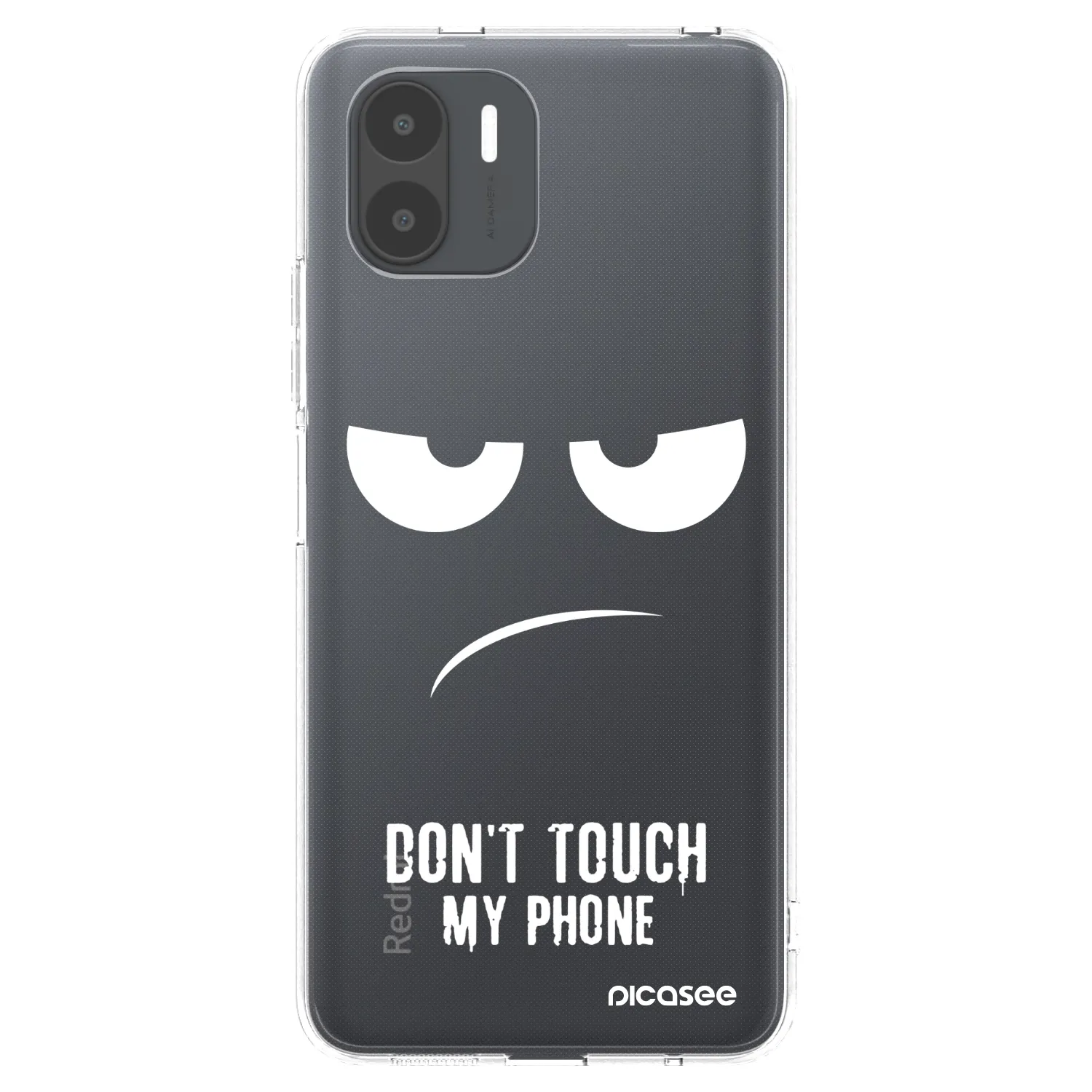Picasee silikonska prozirna maskica za Xiaomi Redmi A2 - Don't Touch My Phone