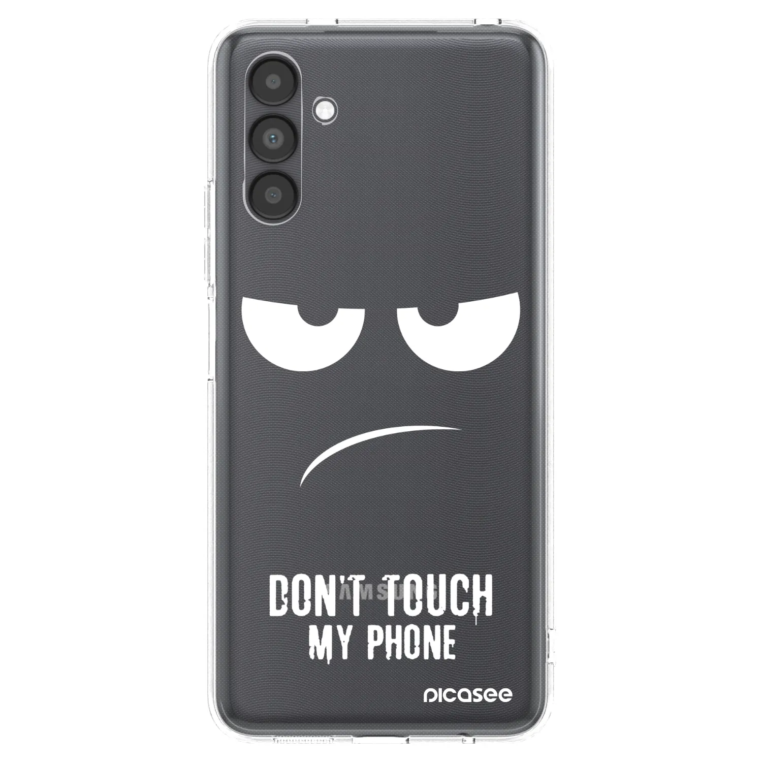 Picasee silikonska prozirna maskica za Samsung Galaxy A04s A047F - Don't Touch My Phone