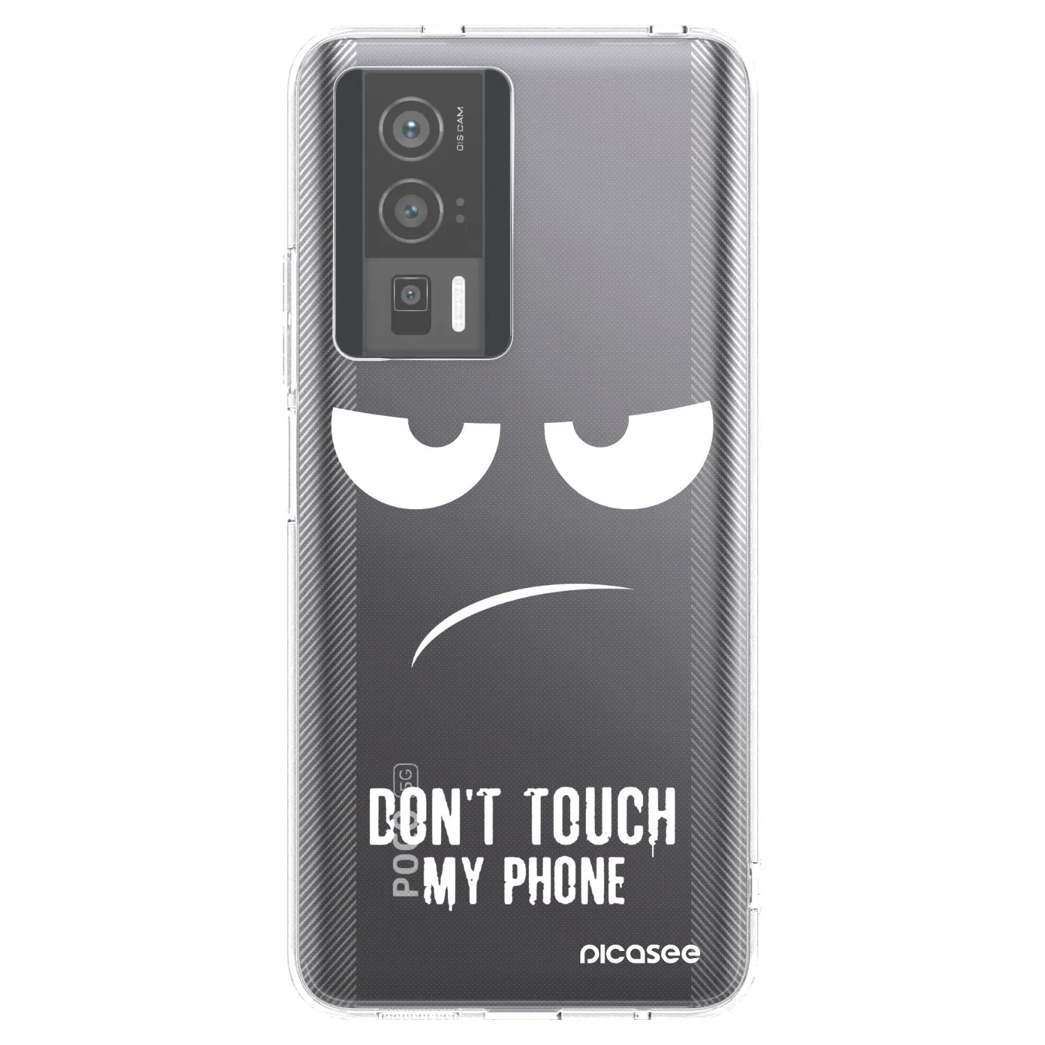 Picasee silikonska prozirna maskica za Xiaomi Poco F5 Pro 5G - Don't Touch My Phone