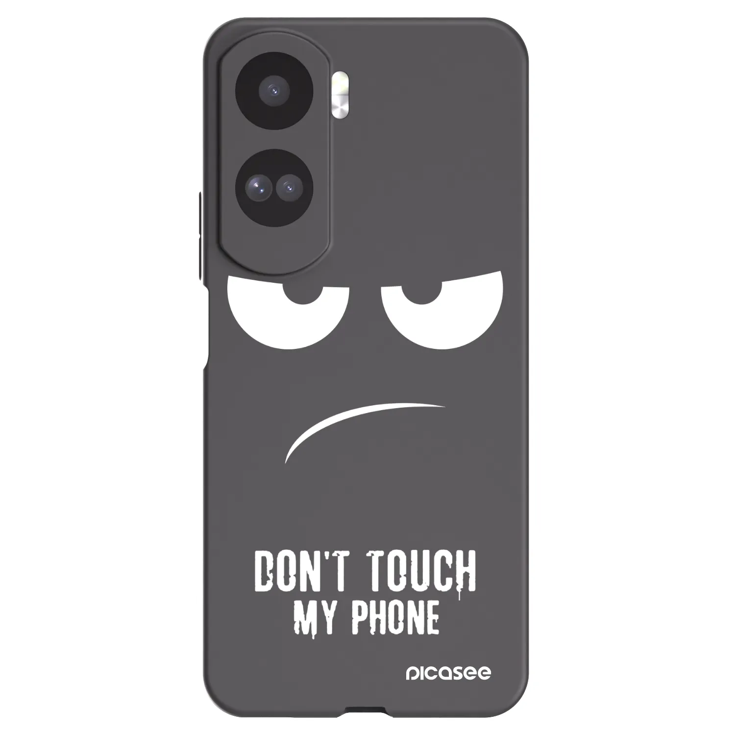 Picasee crna silikonska maskica za Honor 90 Lite 5G - Don't Touch My Phone